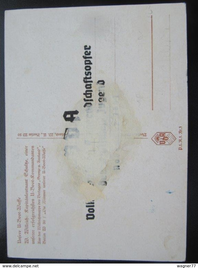 Postkarte Postcard Willrich - Propaganda - Wehrmacht - Beschädigt / Damaged - Erhaltung/condition II-III - Weltkrieg 1939-45