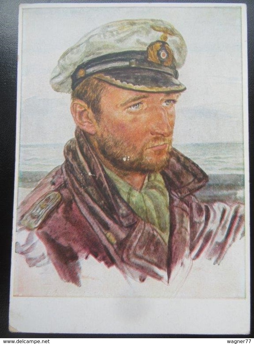 Postkarte Postcard Willrich - Propaganda - Wehrmacht - Beschädigt / Damaged - Erhaltung/condition II-III - Weltkrieg 1939-45