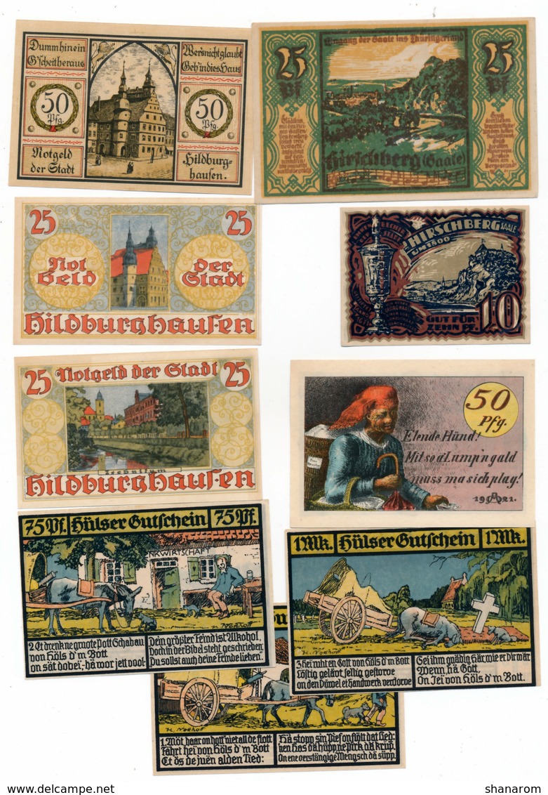 Allemagne // NOTGELD // Collection // LOT de 600 billets