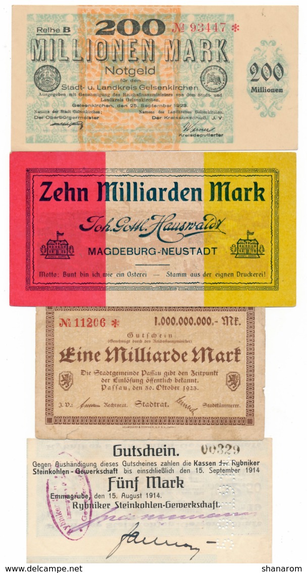 Allemagne // NOTGELD // Collection // LOT de 600 billets