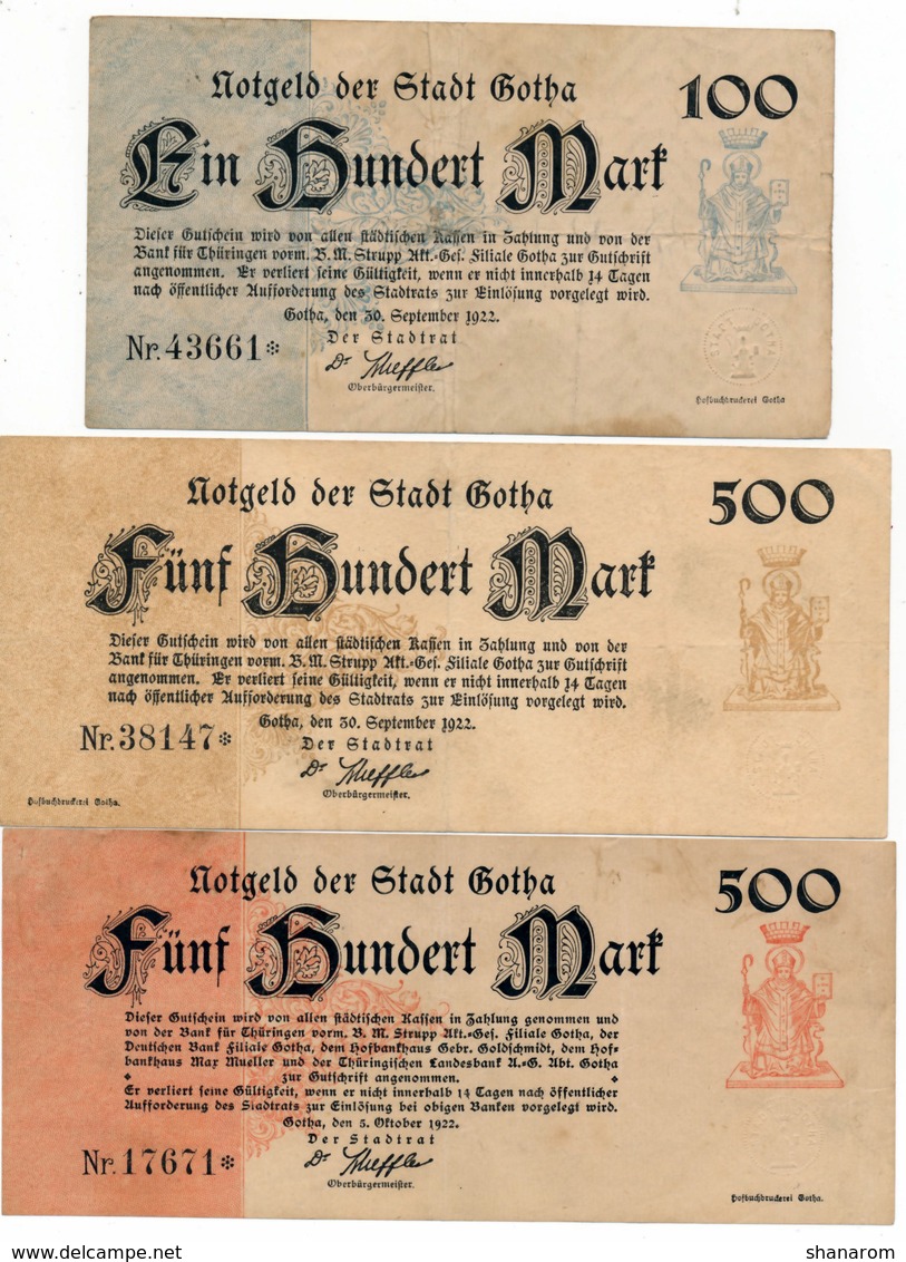 Allemagne // NOTGELD // Collection // LOT de 600 billets