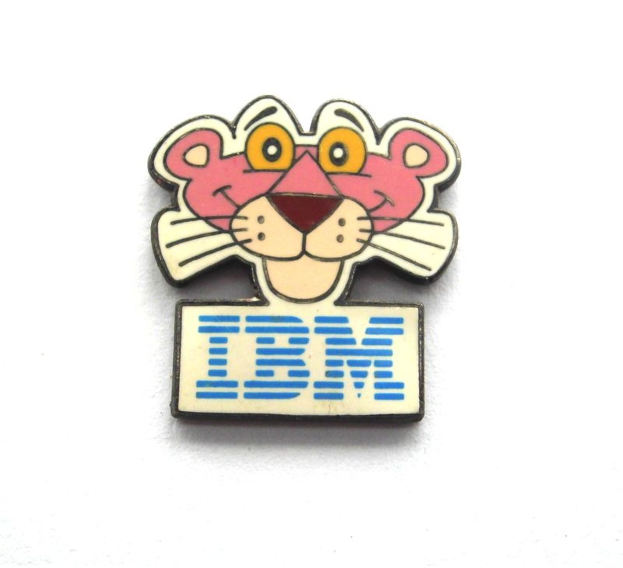 Pin Pin`s  IBM - LA PANTHÈRE ROSE THE PINK PANTER - Walt Disney - Informatique