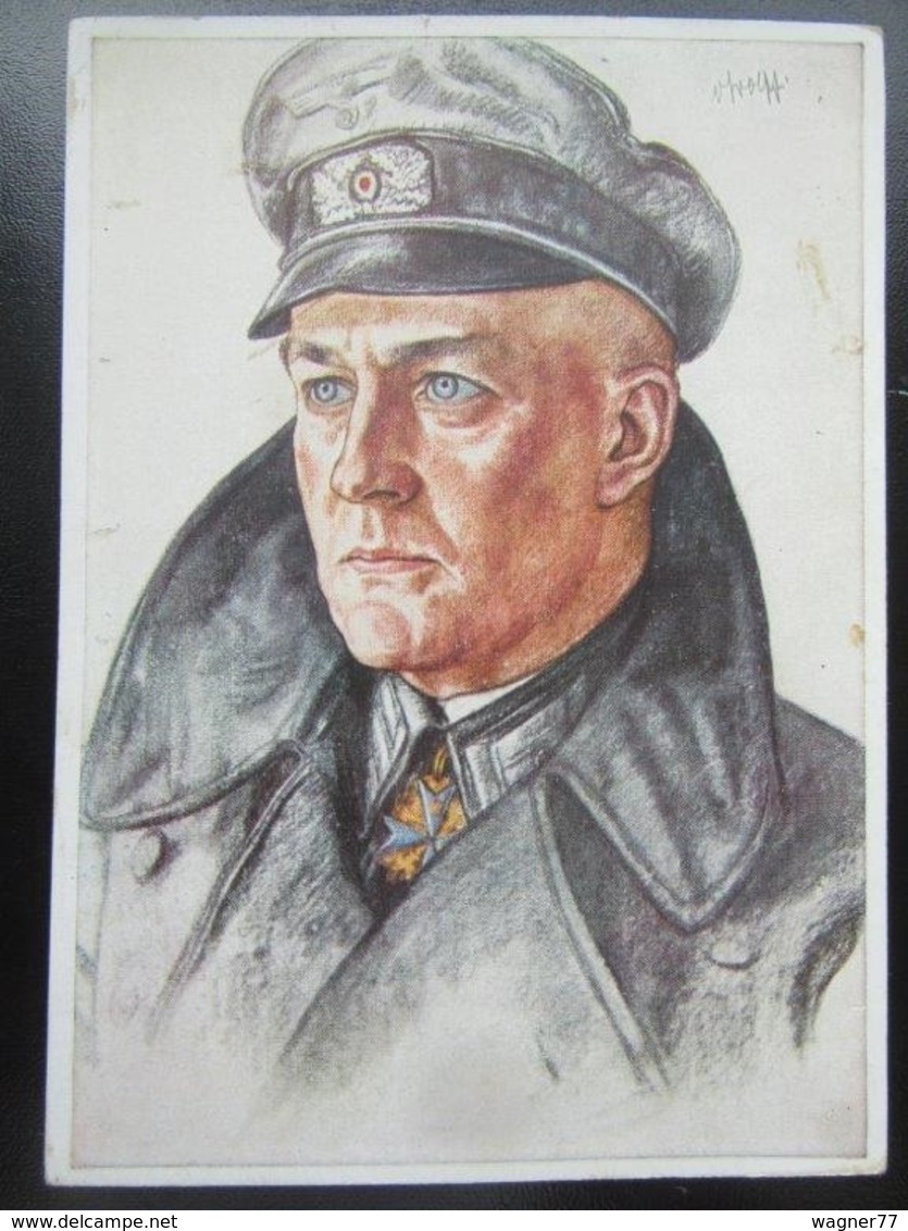 Postkarte Postcard Willrich - Propaganda - Wehrmacht - Beschädigt / Damaged - Erhaltung/condition II-III - Weltkrieg 1939-45