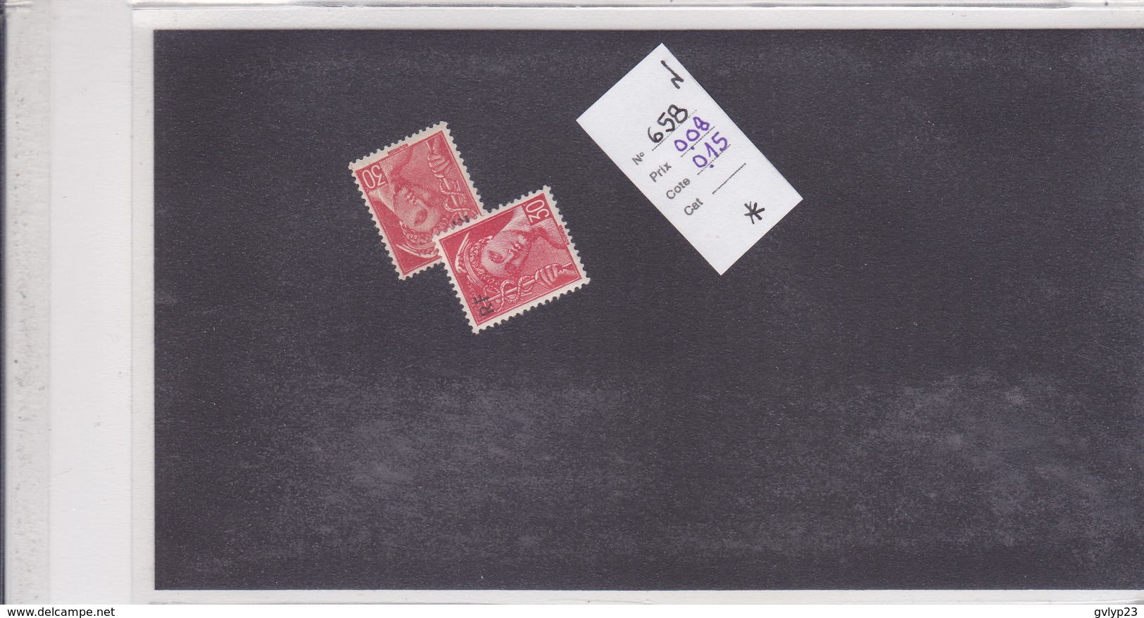 UN LOT DE 950 TIMBRES POUR GROSSISTE /TYPE MERCURE  SURCHARGé RF/NEUF**/NEUF*/NSG/ AU 1 1/10° DE LA COTE YVERT 2015