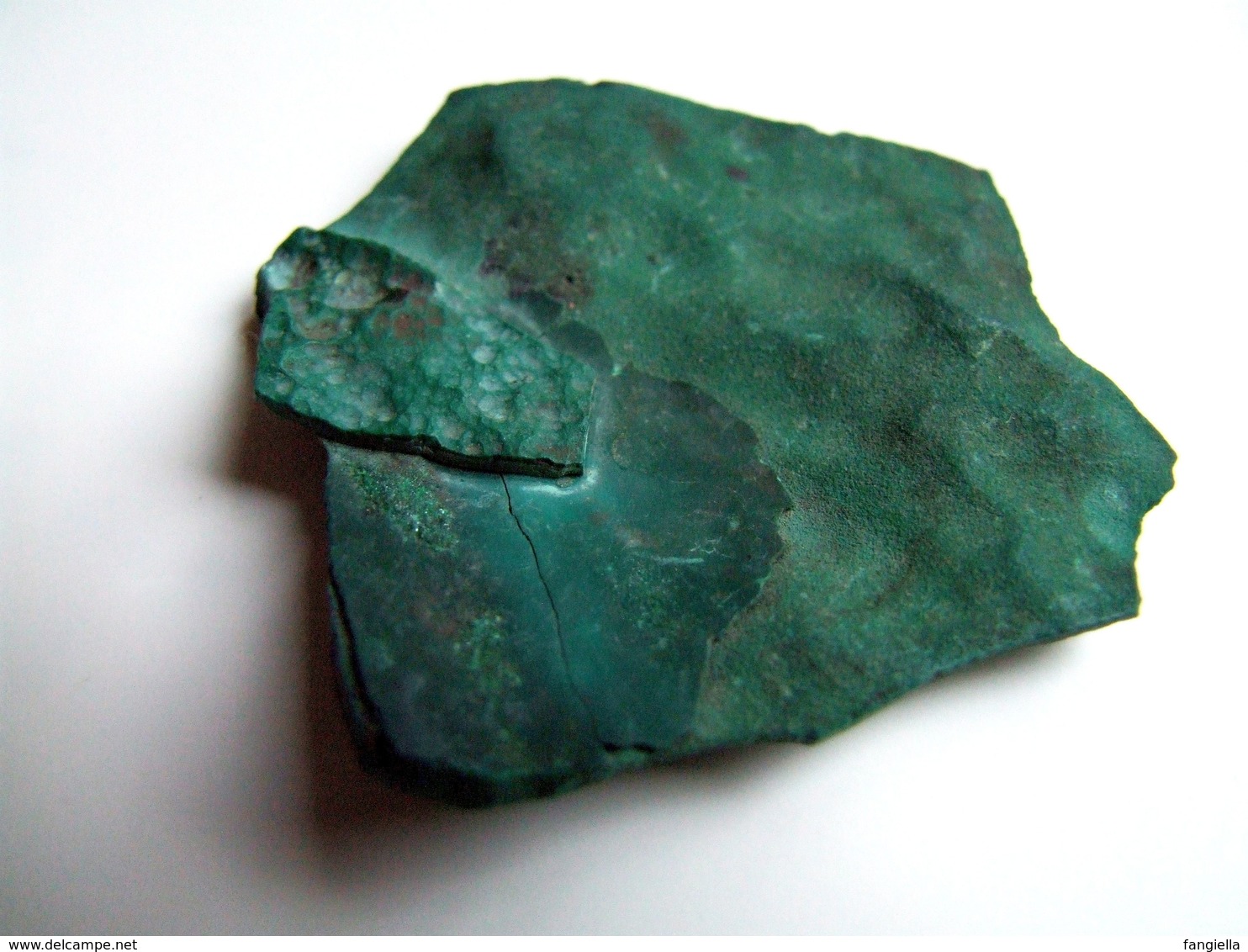 Tranche De Malachite, Pierre Naturelle Verte, Non Traitée, Pierre Semi-précieuse Environ 56x49x2/4mm  Superbe Et Très Ra - Minéraux