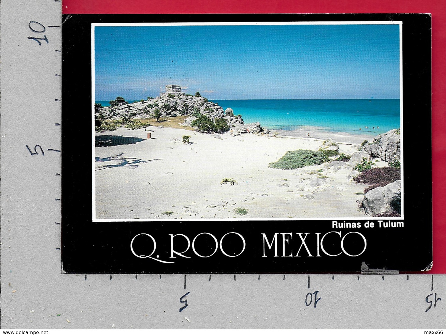 CARTOLINA VG MESSICO - Quintana Roo - Ruinas De Tulum - 10 X 15 - ANN. 1987 - Mexico