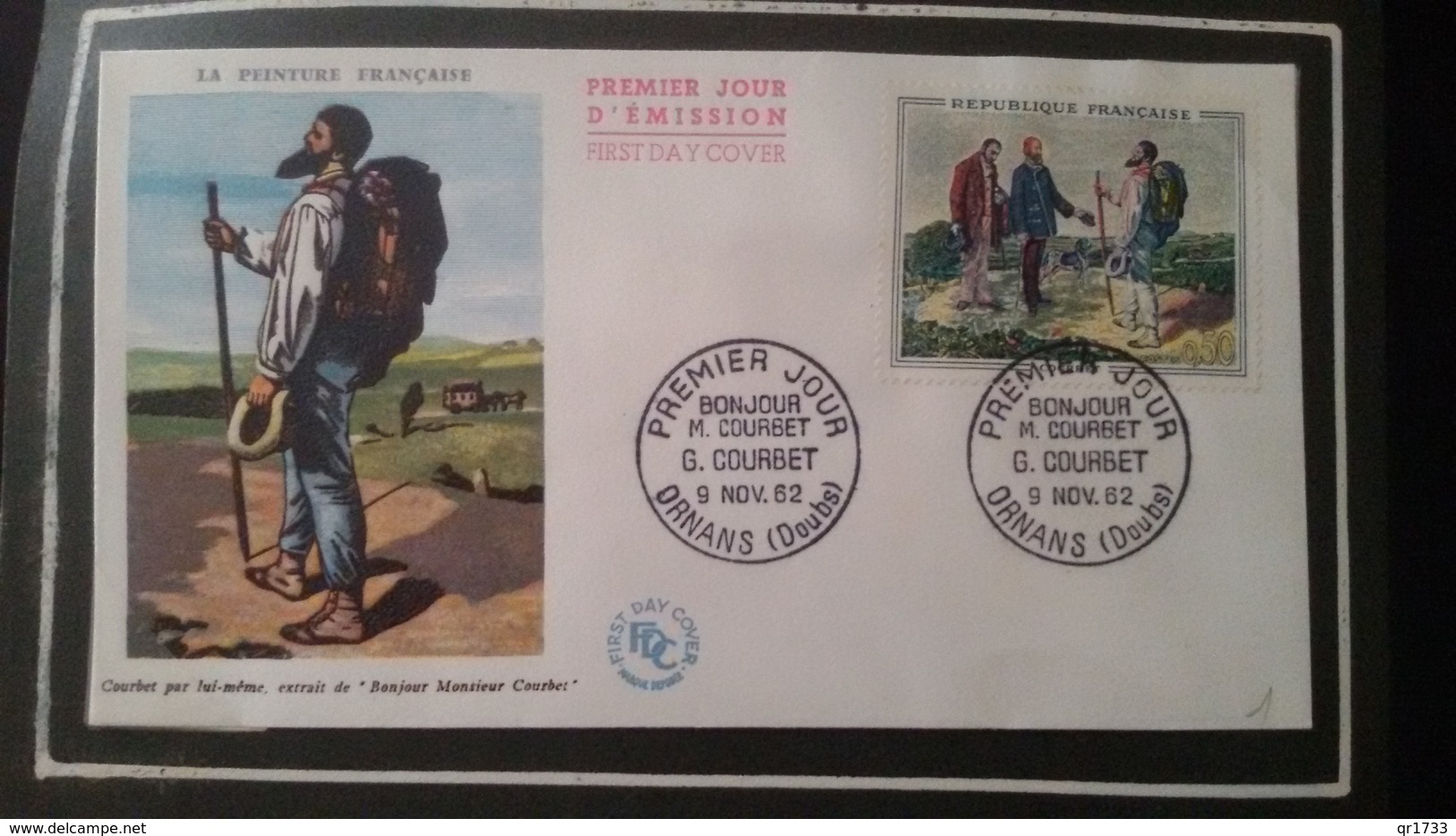 1°  Jour.d'émission..FDC ..MONACO .. 1962  .. COURBET  Par Lui Meme - Joint Issues