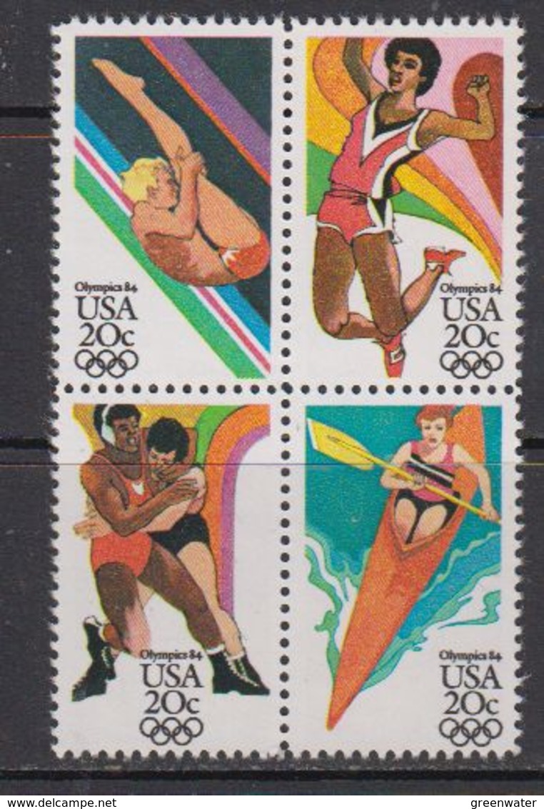 USA 1984 Olympic Sommergames 4v ** Mnh 41804) - Ongebruikt