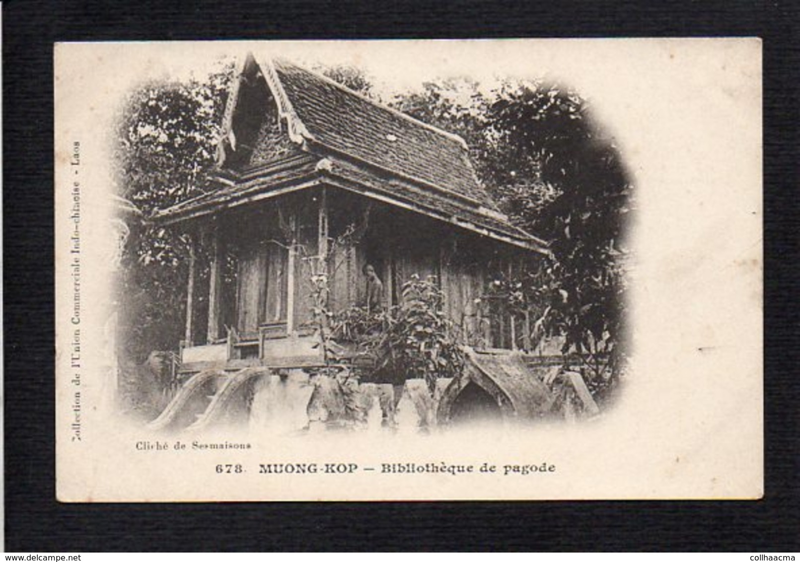 Laos,Tonkin,Cambodge Indochine,Viet Nam,Cochinchine  / Muong Kop / Bibliothèque De Pagode - Laos