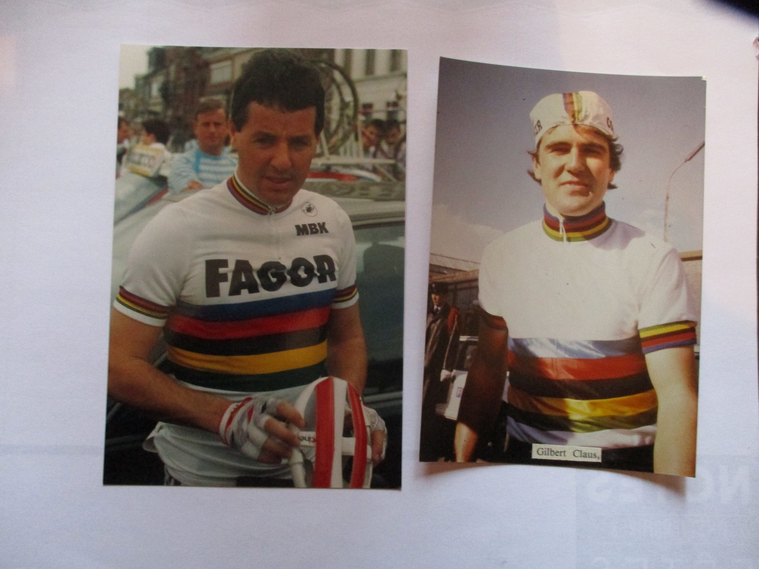 Cyclisme Lot De 2 Photos Kodak Roche Et Glauss - Radsport