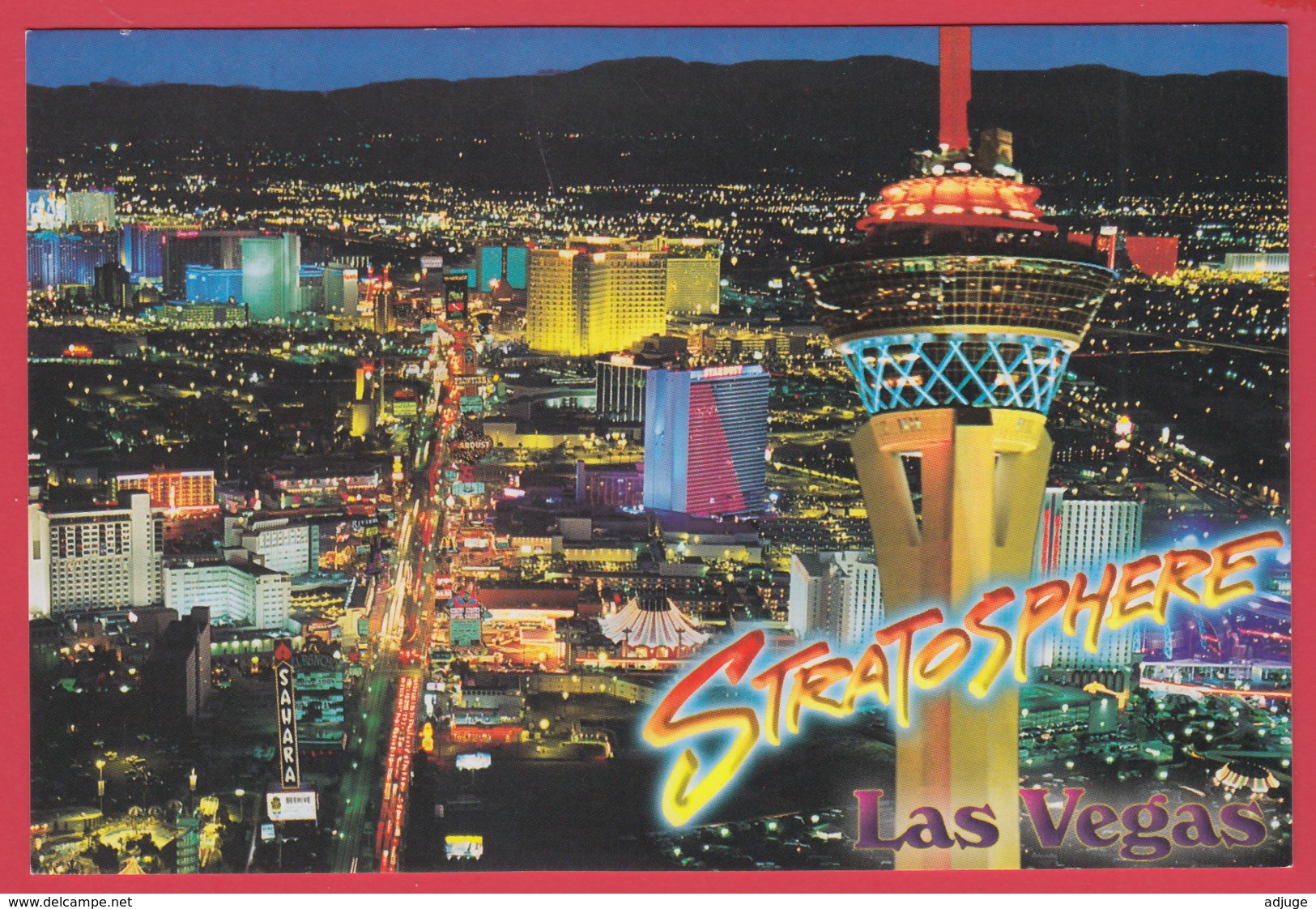 LAS VEGAS - STRATOSPHERE HOTEL , CASINO & TOWER- SUP** 2 SCANS - Las Vegas