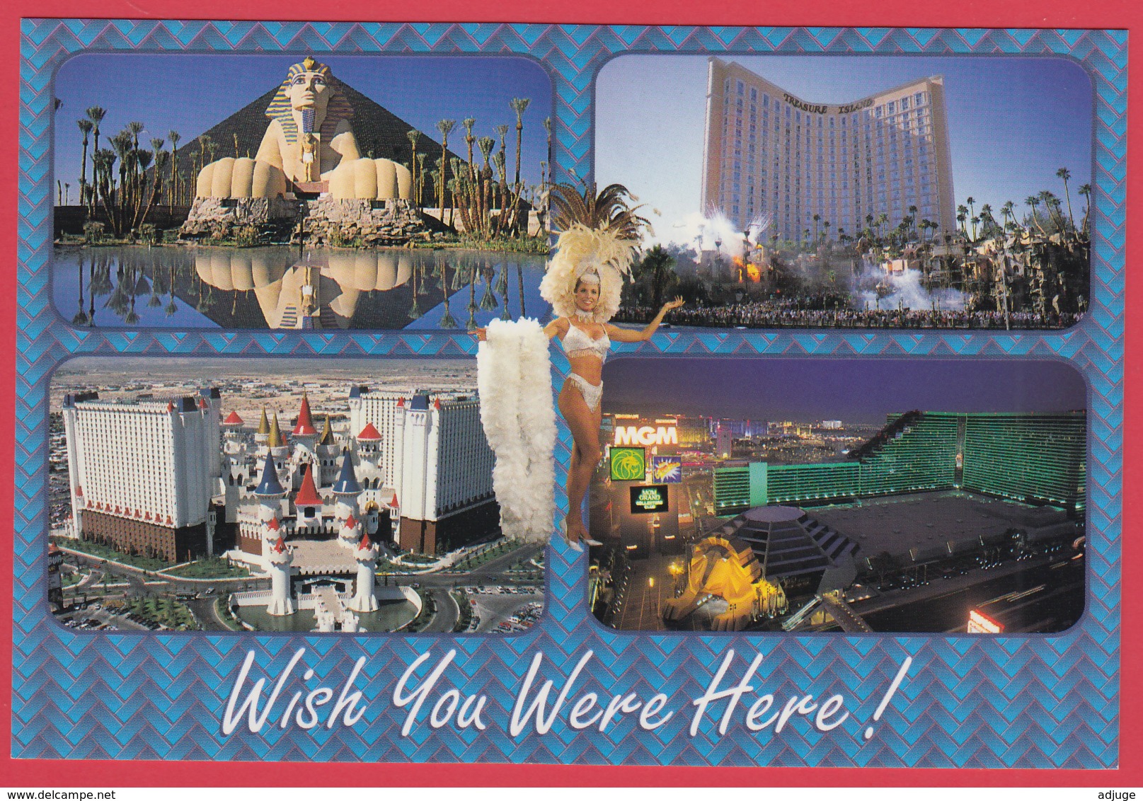 Four Of LAS VEGAS' Most Famous Hotel/Casinos - SUP** 2 SCANS - Las Vegas