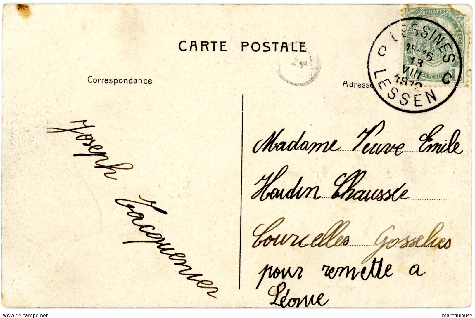 Lessines. Carrières Emile Lenoir. Circulé En 1912. Lessen. Steengroeven Emile Lenoir. Verstuurd In 1912. - Lessen