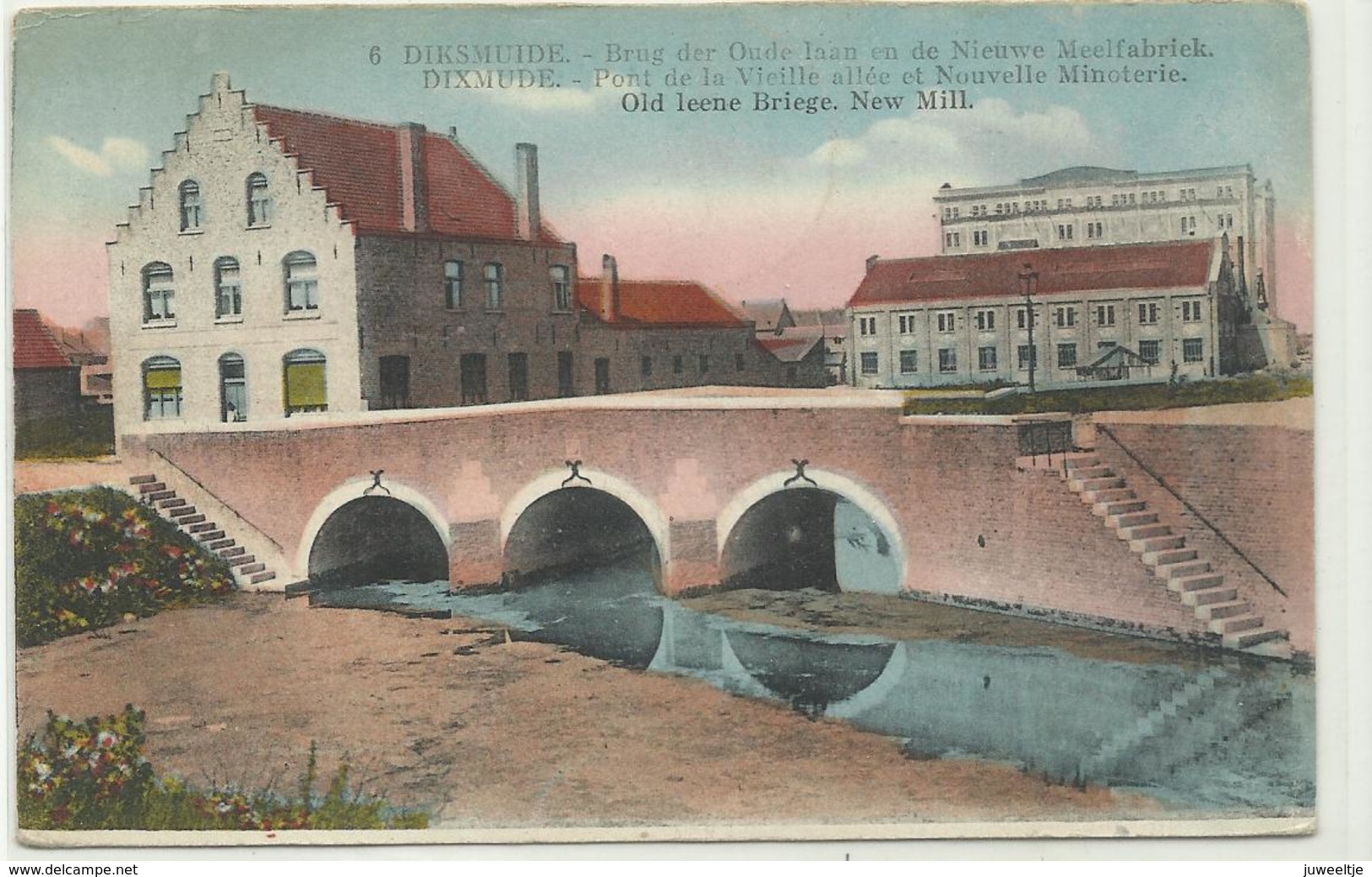 Dixmude Pont De La Vieille Allée Et Nouvelle Ministerie  (11253) - Diksmuide