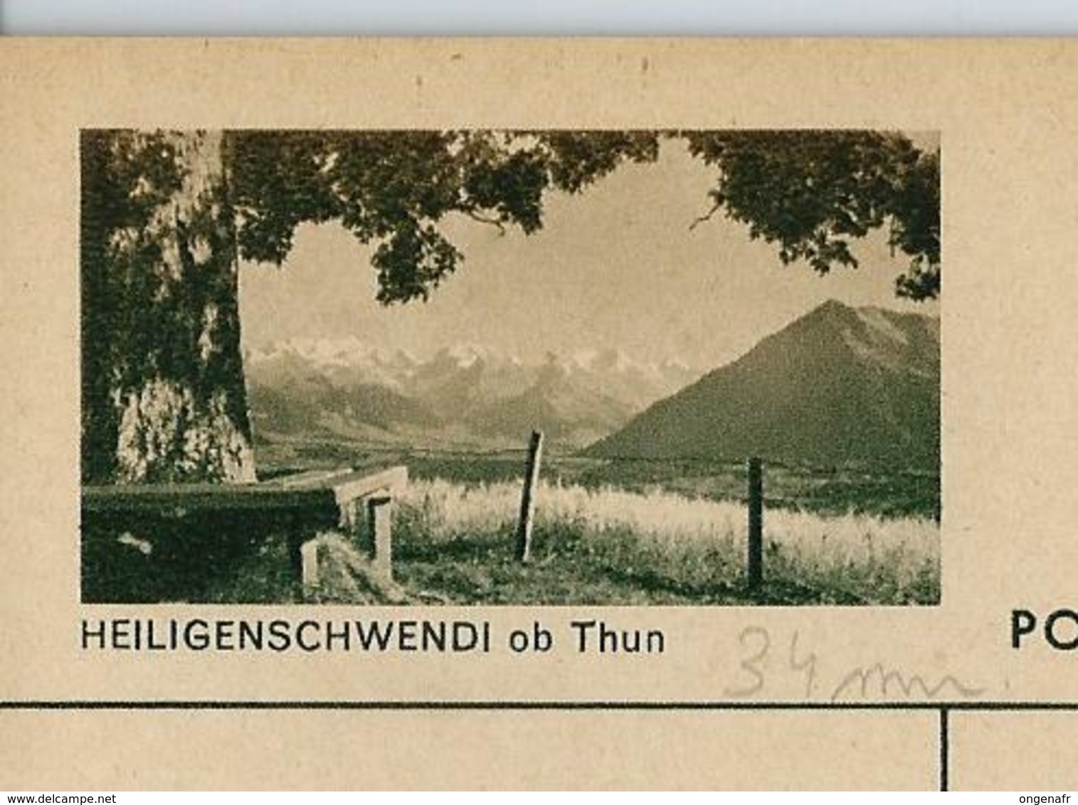 Carte Illustré Neuve N° 182 - 0163 D - HEILIGENSCHWENDI Ob Thun  (Zumstein 2009) - Stamped Stationery