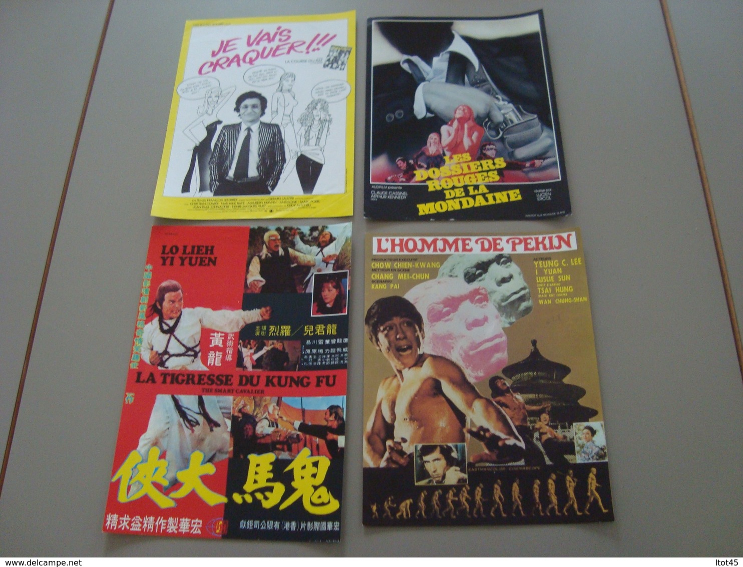 LOT DE 4 AFFICHES A4 CINEMA PUBLICITE - Posters