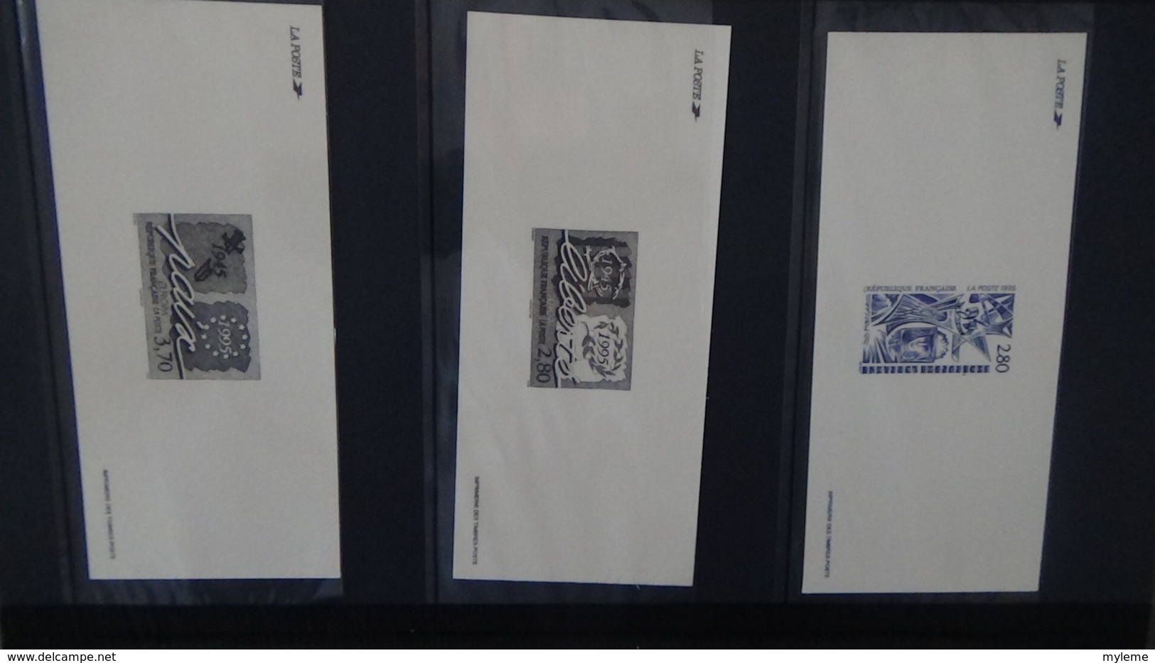 87 Gravures des timbres postes Français dans son classeur d'origine. A saisir  !!!