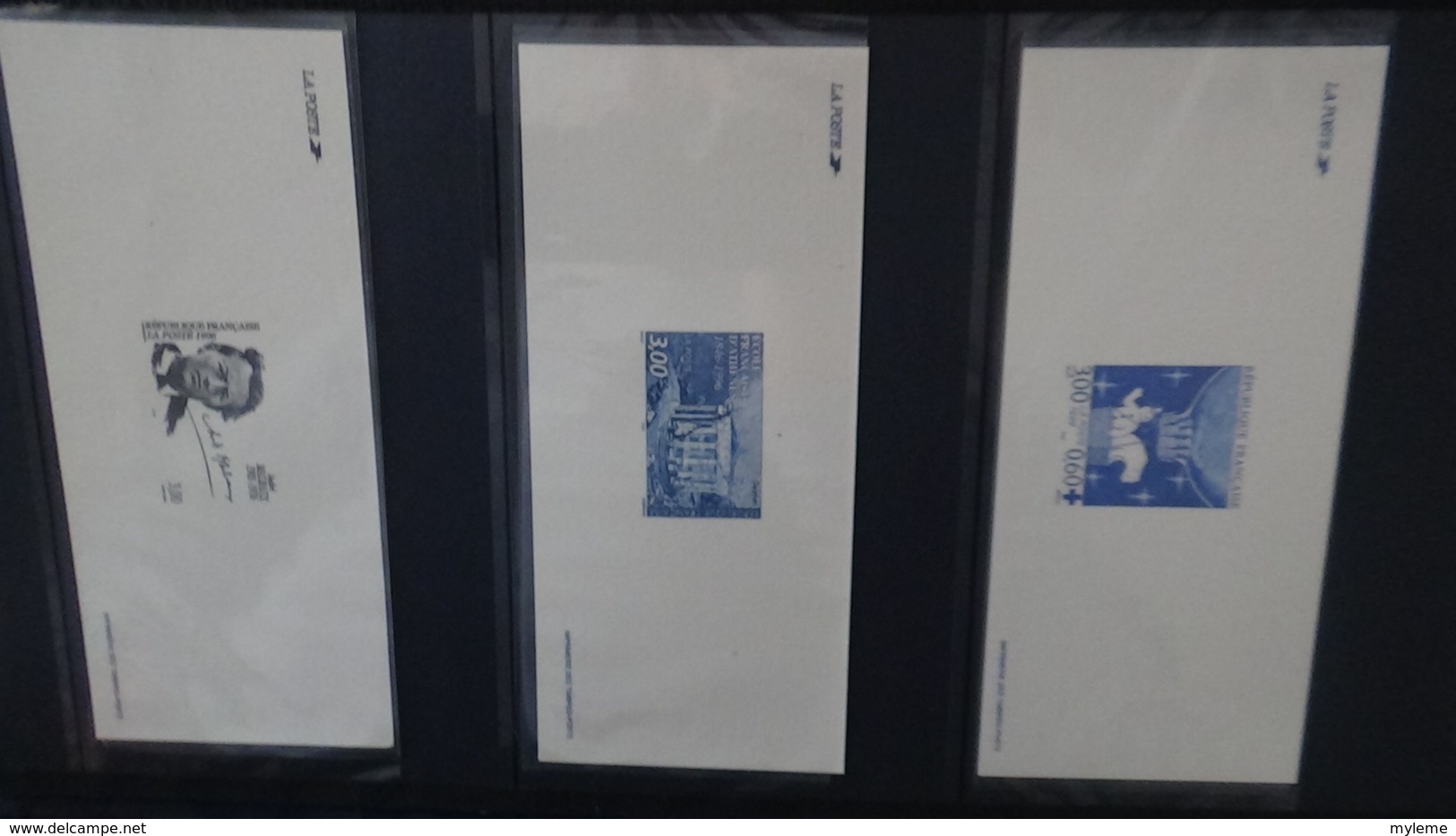 87 Gravures des timbres postes Français dans son classeur d'origine. A saisir  !!!