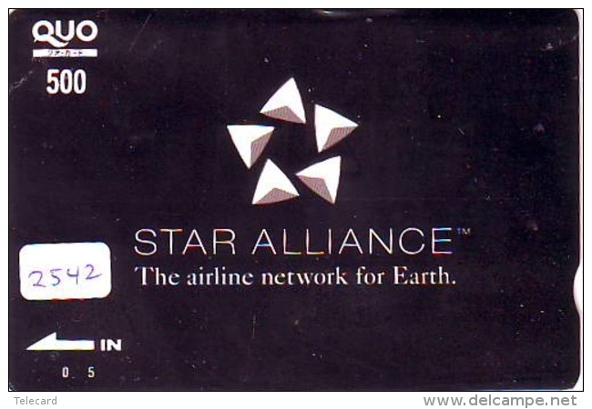 Télécarte  JAPON * STAR ALLIANCE * (2542) *  AVIATION * AIRLINE Phonecard  JAPAN AIRPLANE * FLUGZEUG - Avions