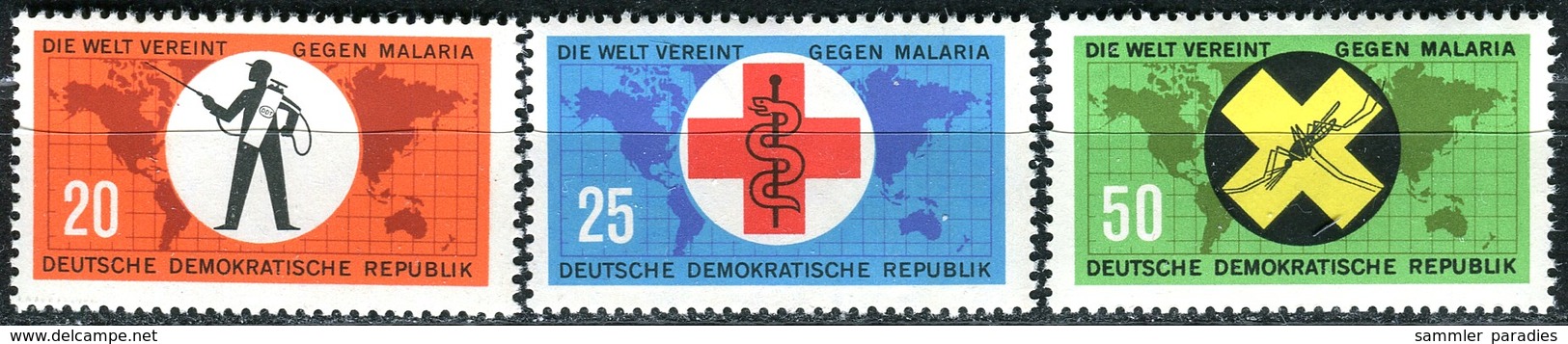 DDR - Mi 942 / 944 - ** Postfrisch (A) - Kampf Gegen Die Malaria - Neufs