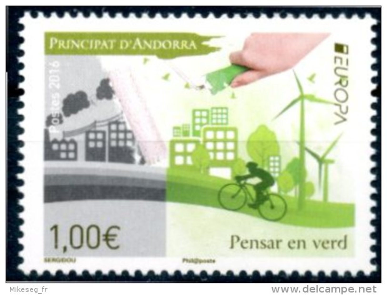 Europa 2016 "Think Green" - Andorre Française ** - 2016