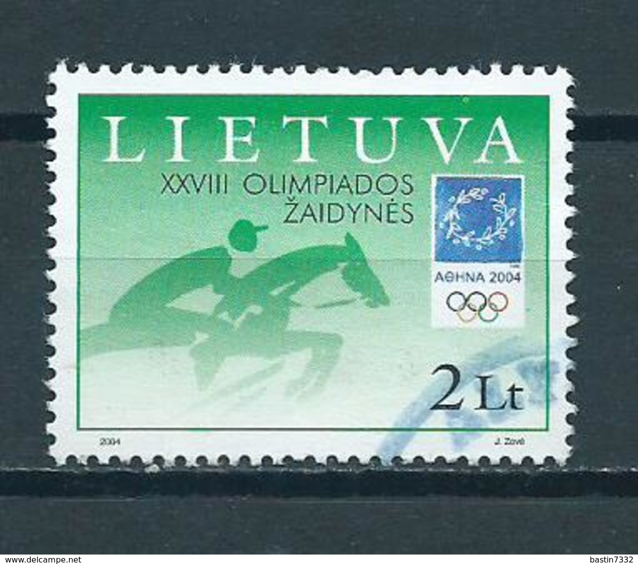 2004 Litouwen Olympic Games Athene Used/gebruikt/oblitere - Litouwen