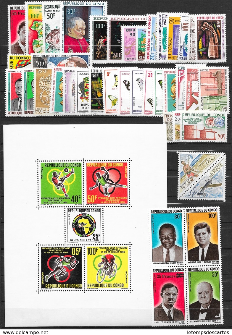 T 00566 - Congo, Petit Lot Intéressant De Timbres Neufs Luxe - Africa (Other)