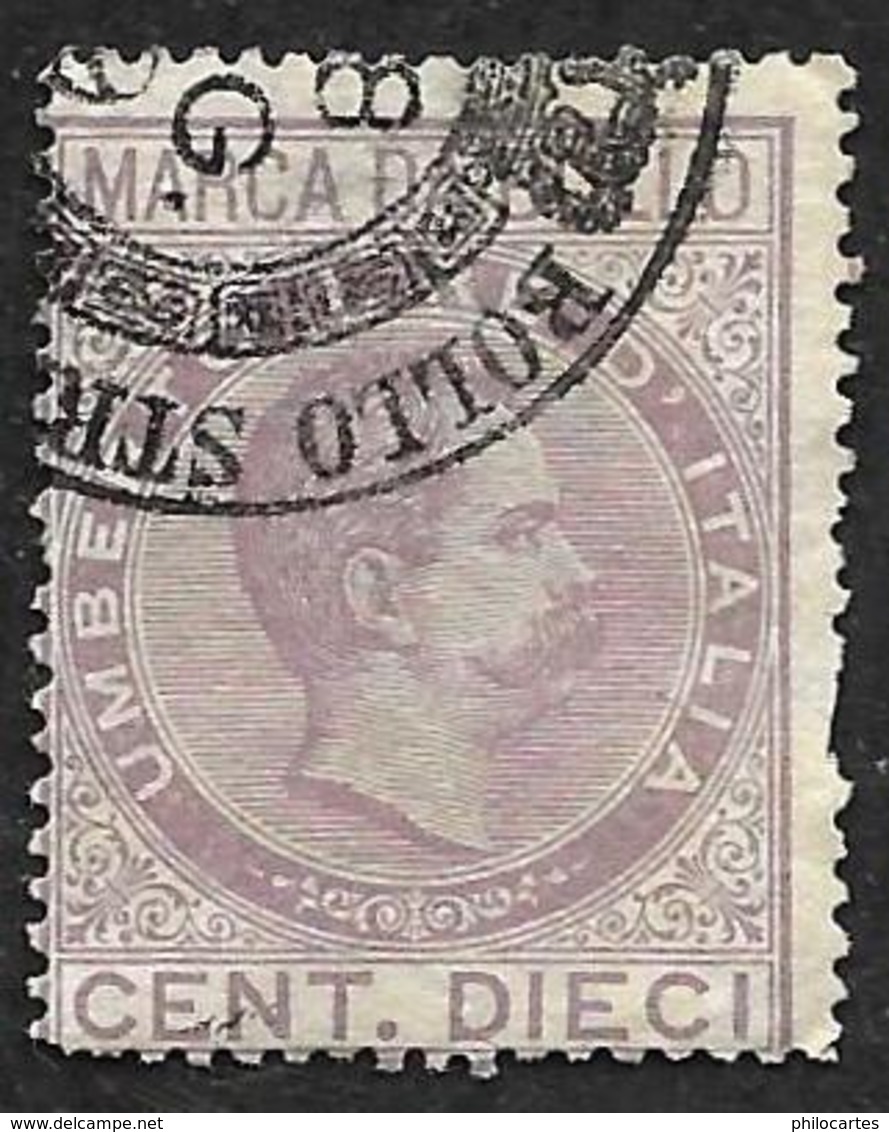 ITALIE 1882  - Fiscal - 10 Cent. - Humbert 1° - Revenue Stamps