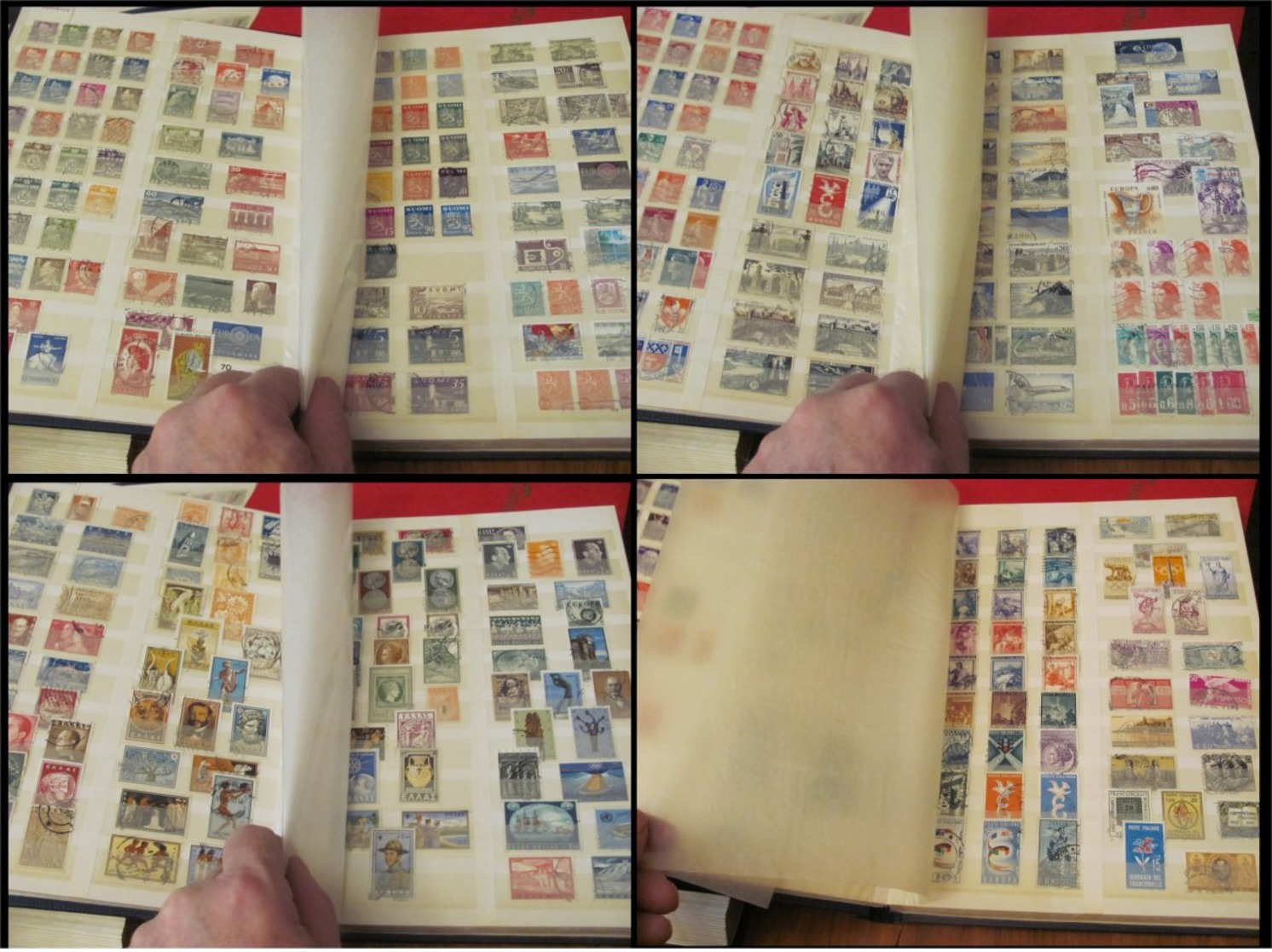 Lot with worldstamps in albums in mixed condition not all pictures are shown