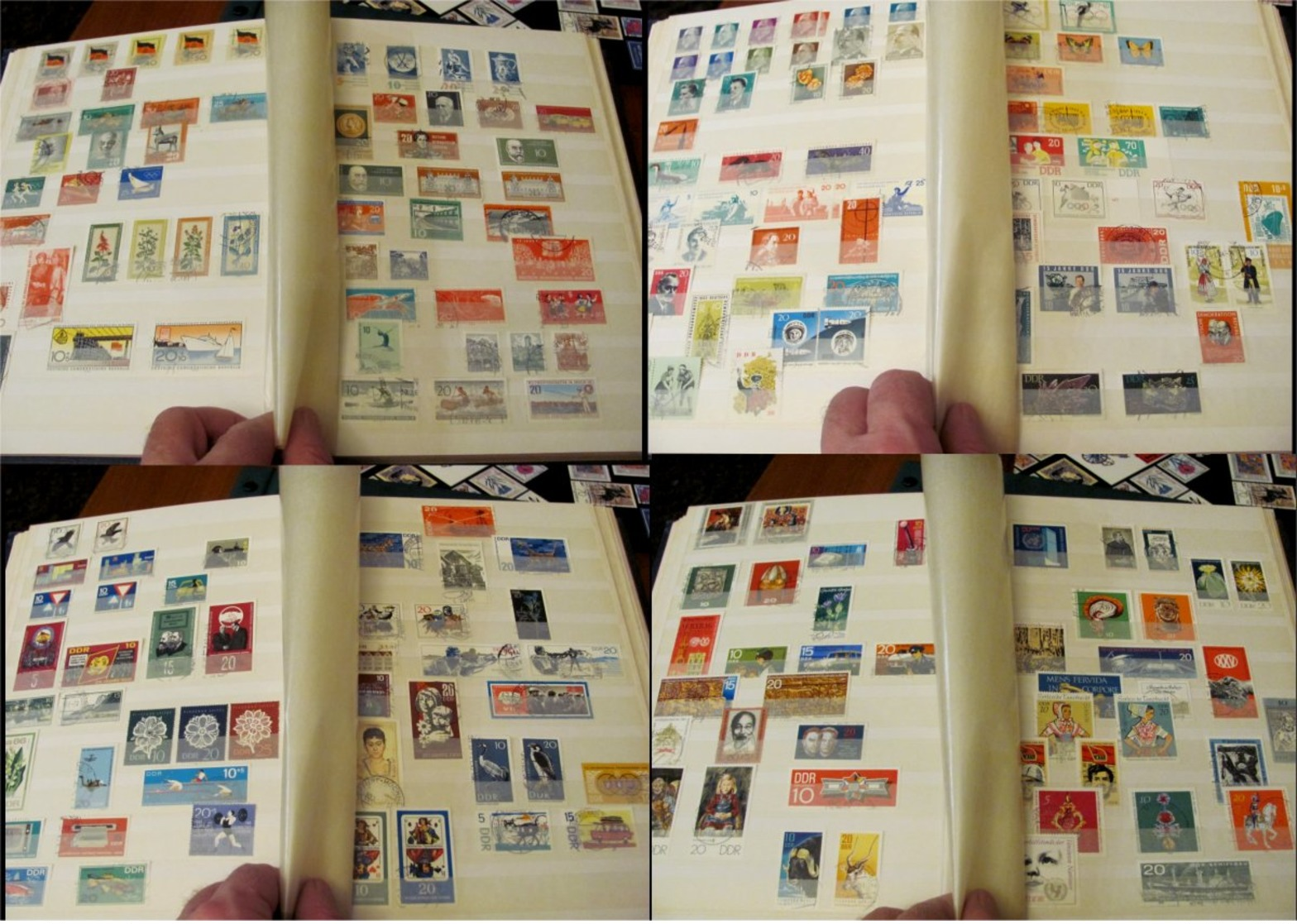 Lot with worldstamps in albums in mixed condition not all pictures are shown