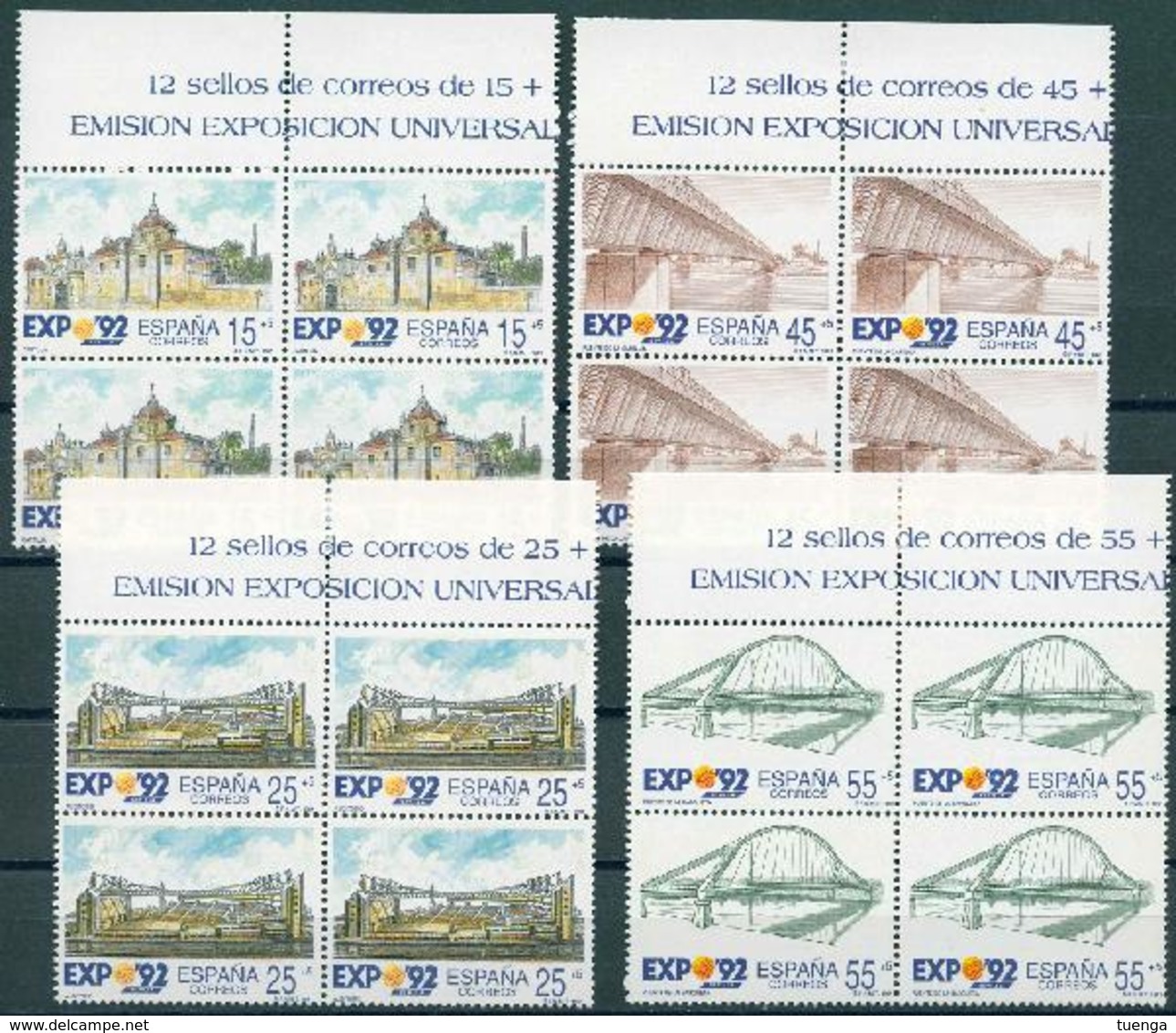 España 1991. Edifil 3100/03 ** - Exposición Universal De Sevilla EXPO 92 - Nuevos