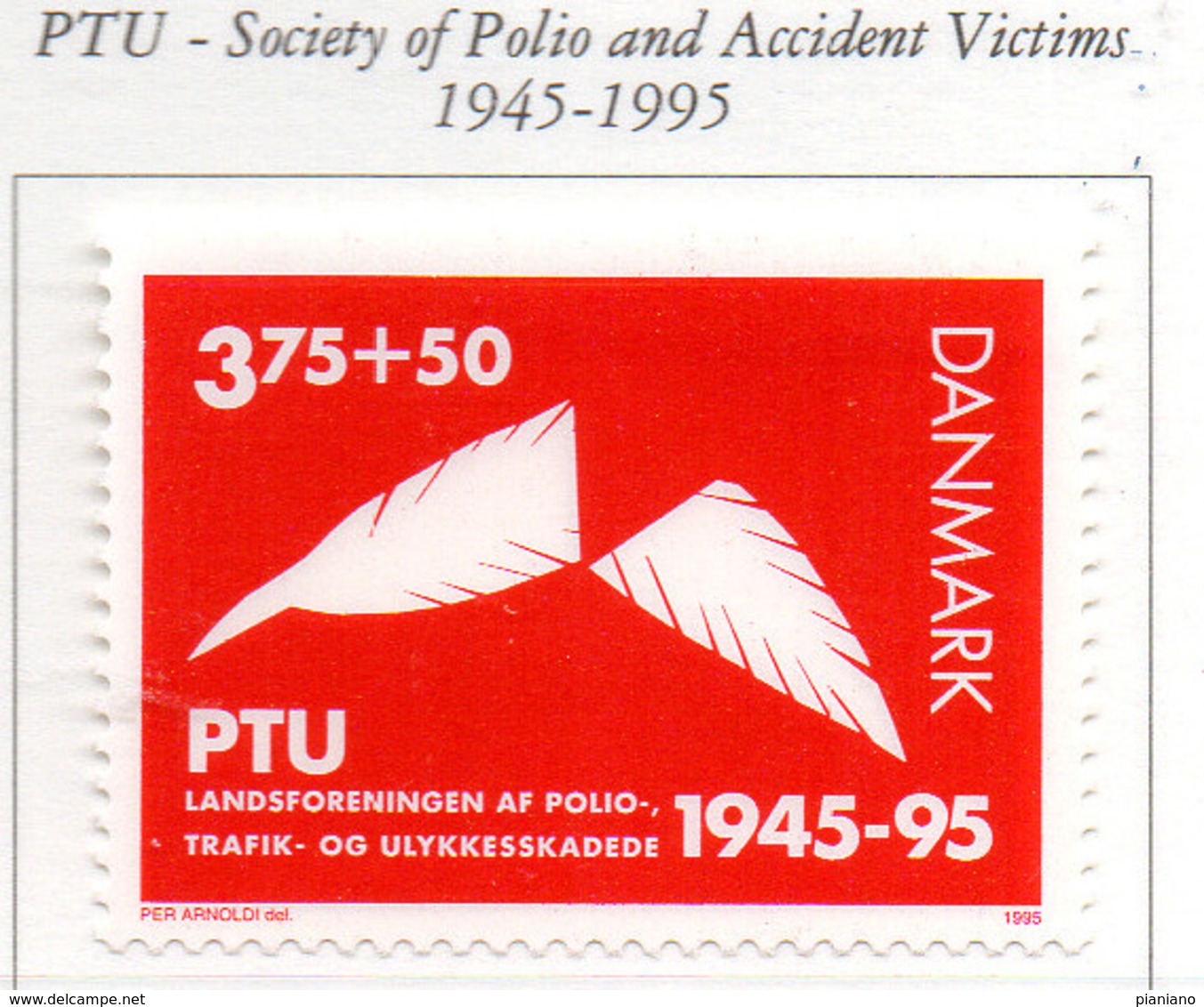 PIA - DANIMARCA -1995 : 50° Del PTU - Associazione Dei Poliomielitici E Delle Vittime Di Incidenti    - (Yv 1110) - Ungebraucht