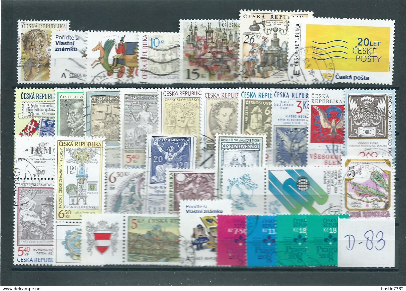 Czech Republic Lot Stamps Used/gebruikt/oblitere(D-83) - Verzamelingen & Reeksen