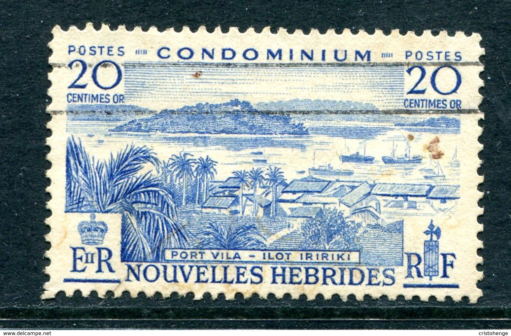 Nouvelles Hebrides 1957 Pictorials - 20c Value Used (SG F99) - Oblitérés