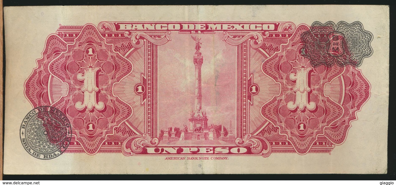 °°° MEXICO 1 PESO 1954 °°° - Messico