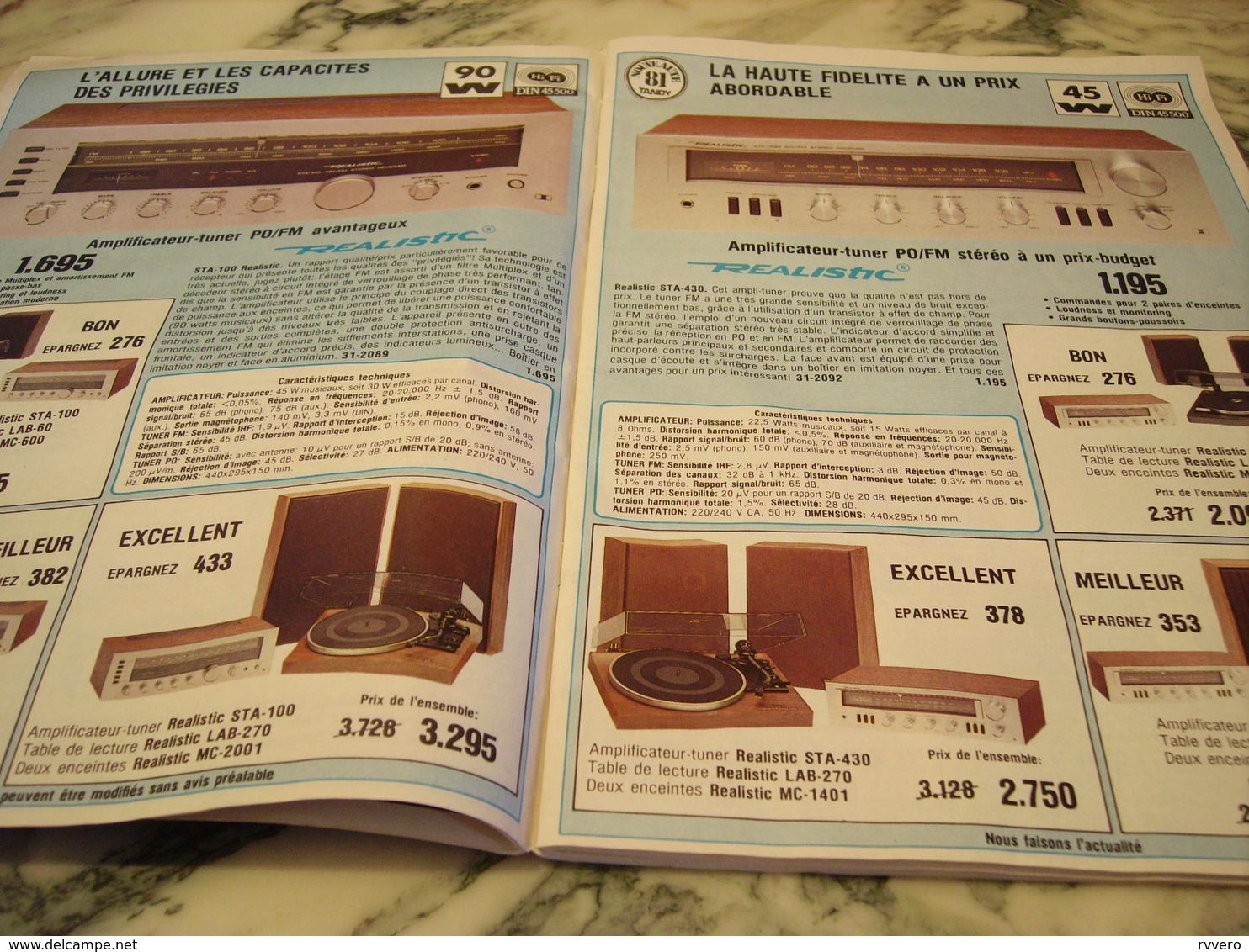 CATALOGUE TANDY HI FI ORDINATEUR 1981 - Autres & Non Classés