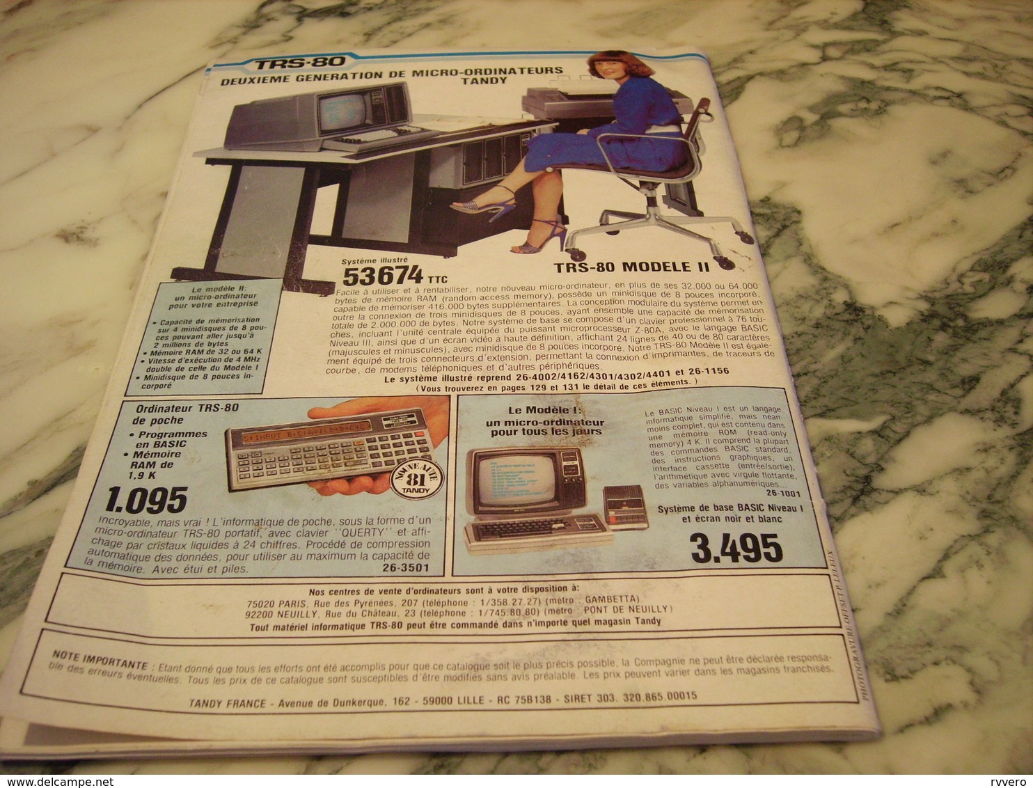 CATALOGUE TANDY HI FI ORDINATEUR 1981 - Autres & Non Classés