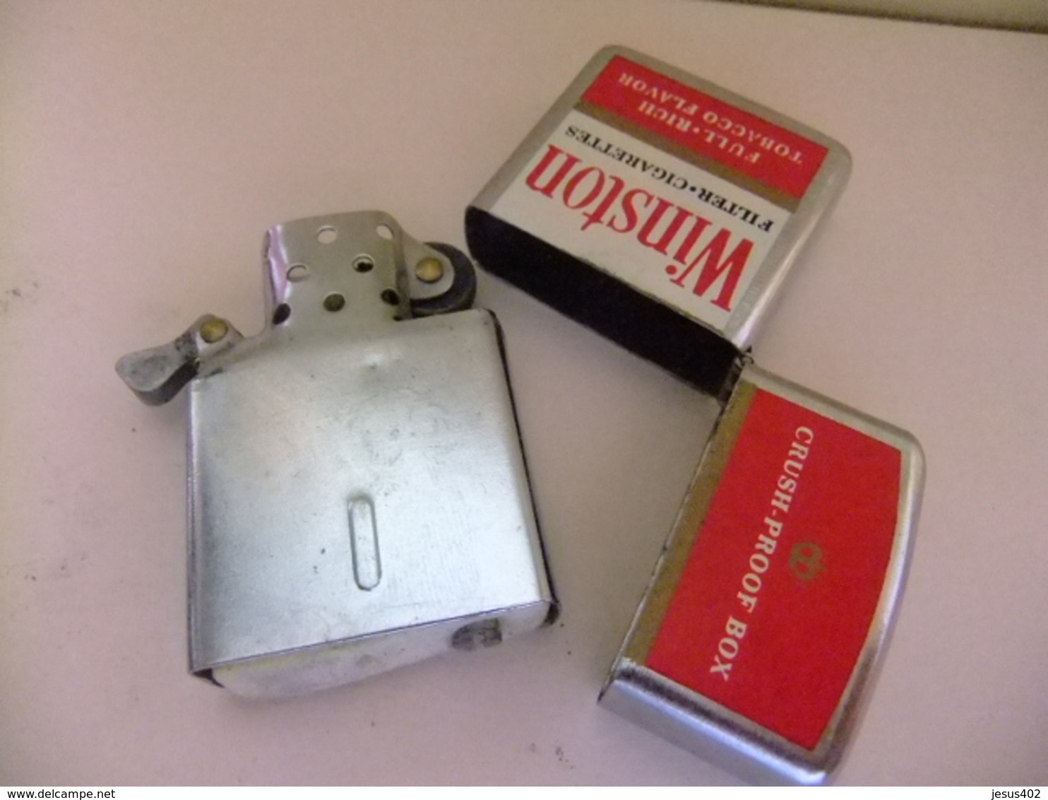 Encendedor Lighter BRIQUET Propaganda WINSTON Tipo Zippo - Otros & Sin Clasificación