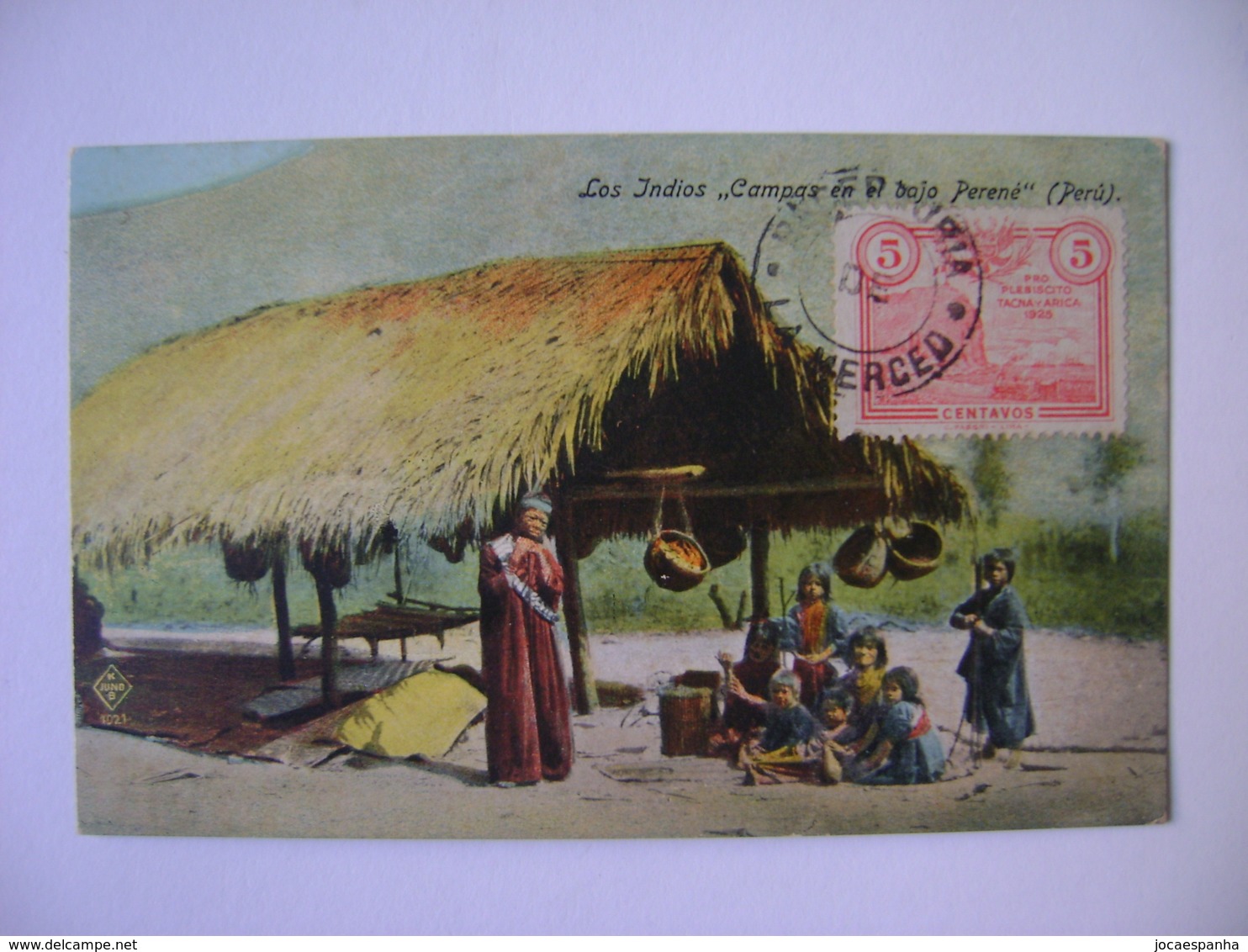 PERU - POSTCARD "THE INDIAN CAMPAS IN THE LOW PERENE" IN THE STATE - Pérou