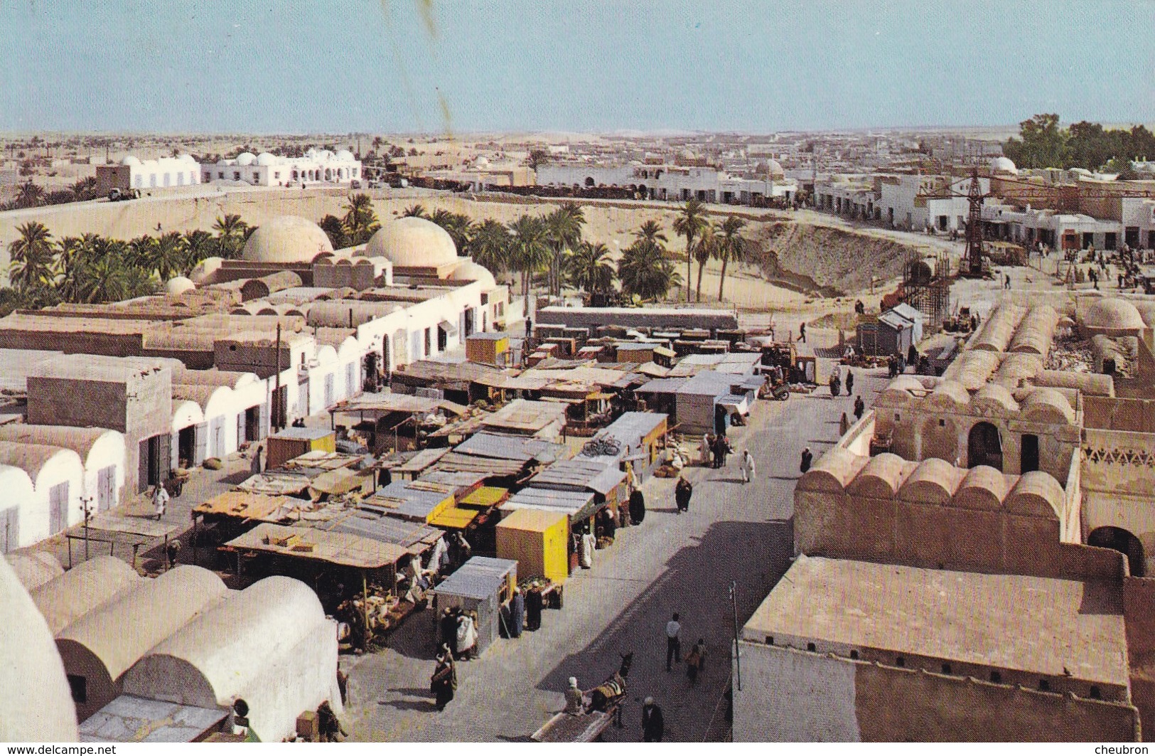 ALGERIE. EL-OUED. VUE GÉNÉRALE. COULEUR ANNÉE 1974 - El-Oued
