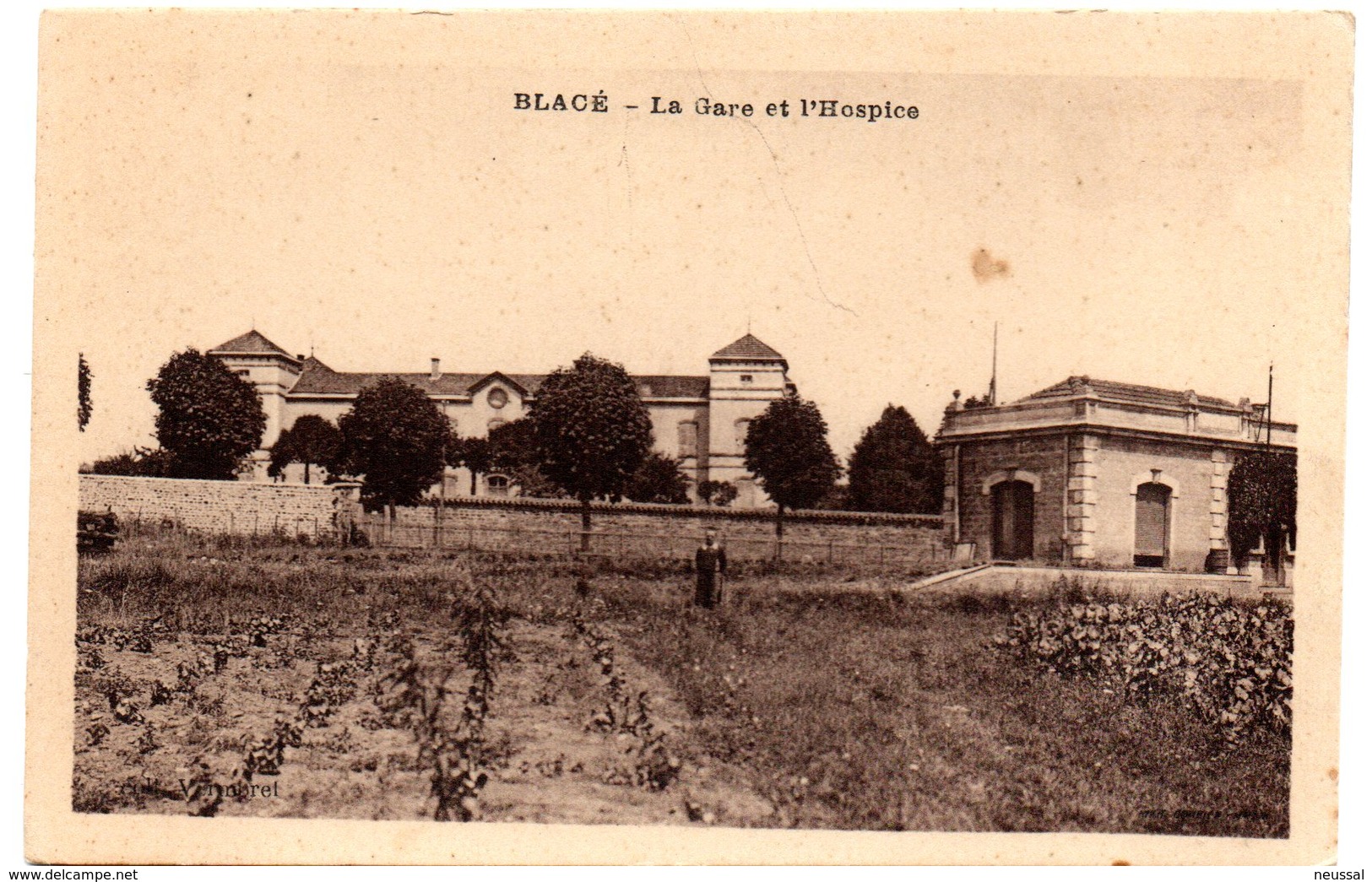 Tarjeta Postal Blace - La Gare Et L'hospice. - Otros & Sin Clasificación