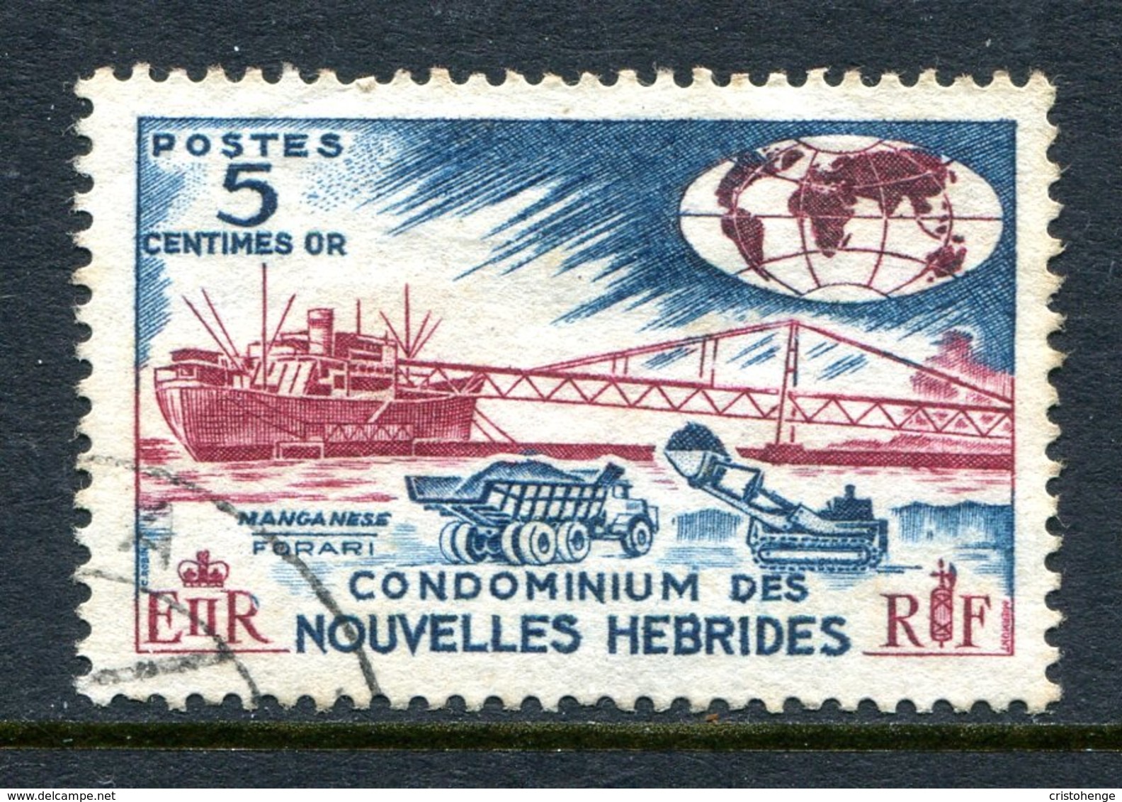 Nouvelles Hebrides 1963-72 Pictorial Definitives - 5c Value Used (SG F110) - Used Stamps