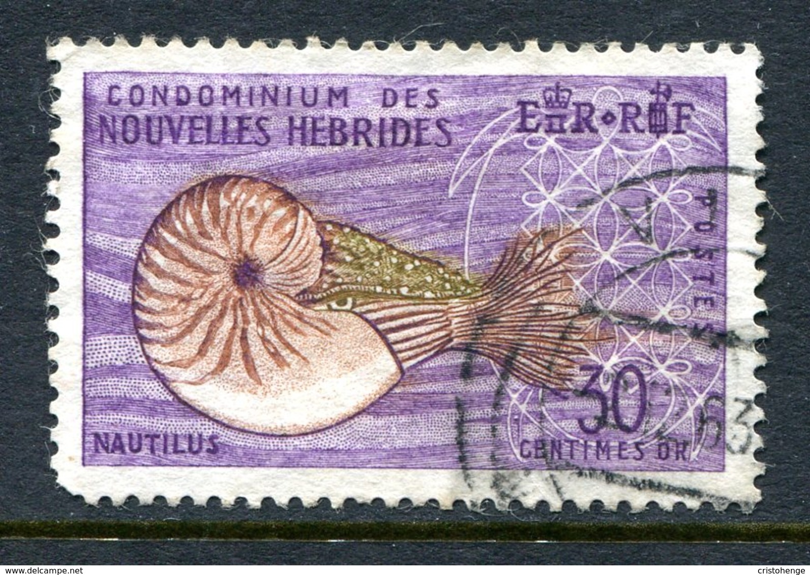 Nouvelles Hebrides 1963-72 Pictorial Definitives - 30c Value Used (SG F117) - Oblitérés