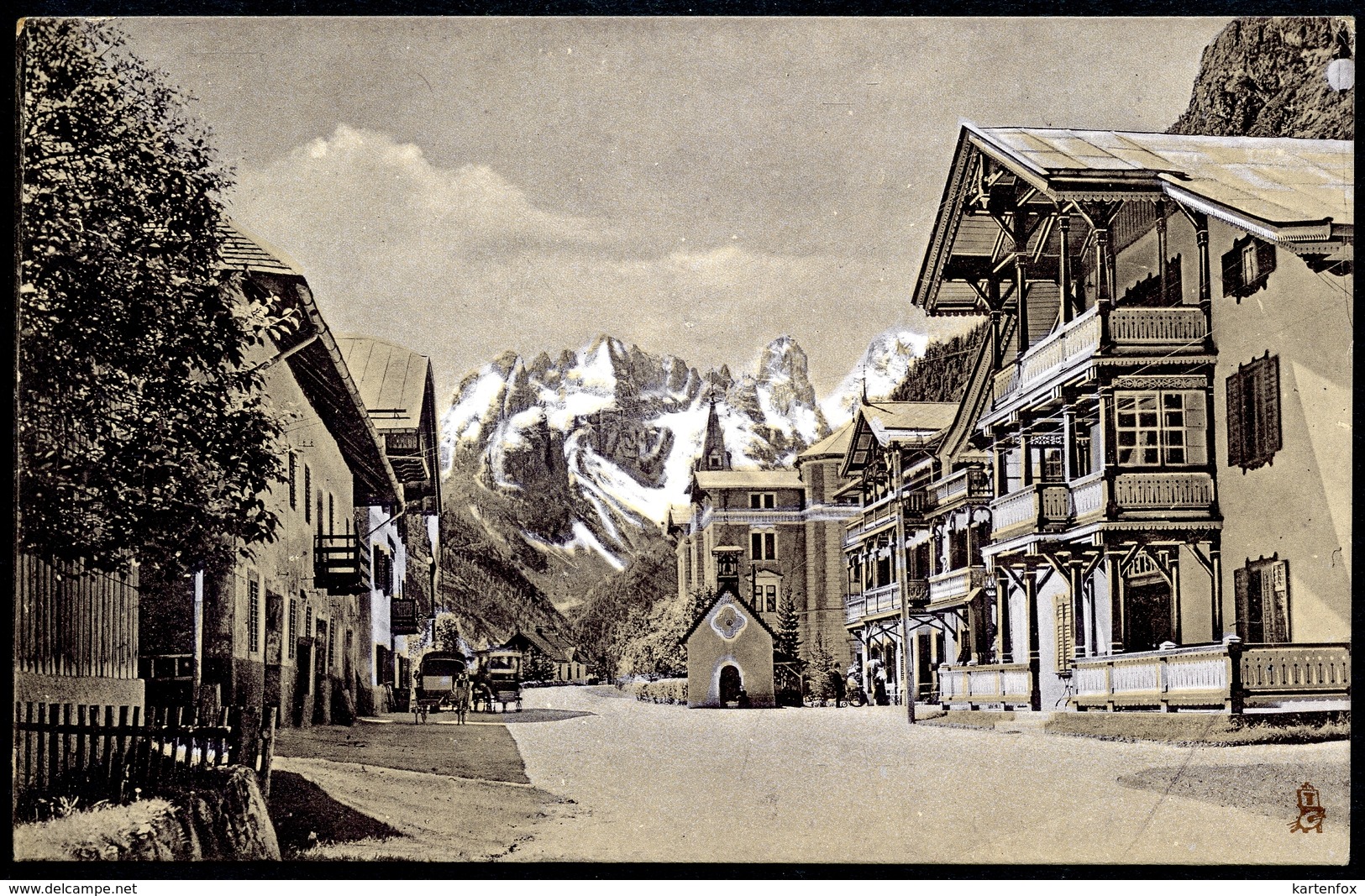 AK Landro (Höhlenstein),Toblach, Um 1915, Piz Popena, Monte Cristallo,Dolomiten,Pustertal, Tuck`s Postkarte, Josef Werth - Bolzano (Bozen)