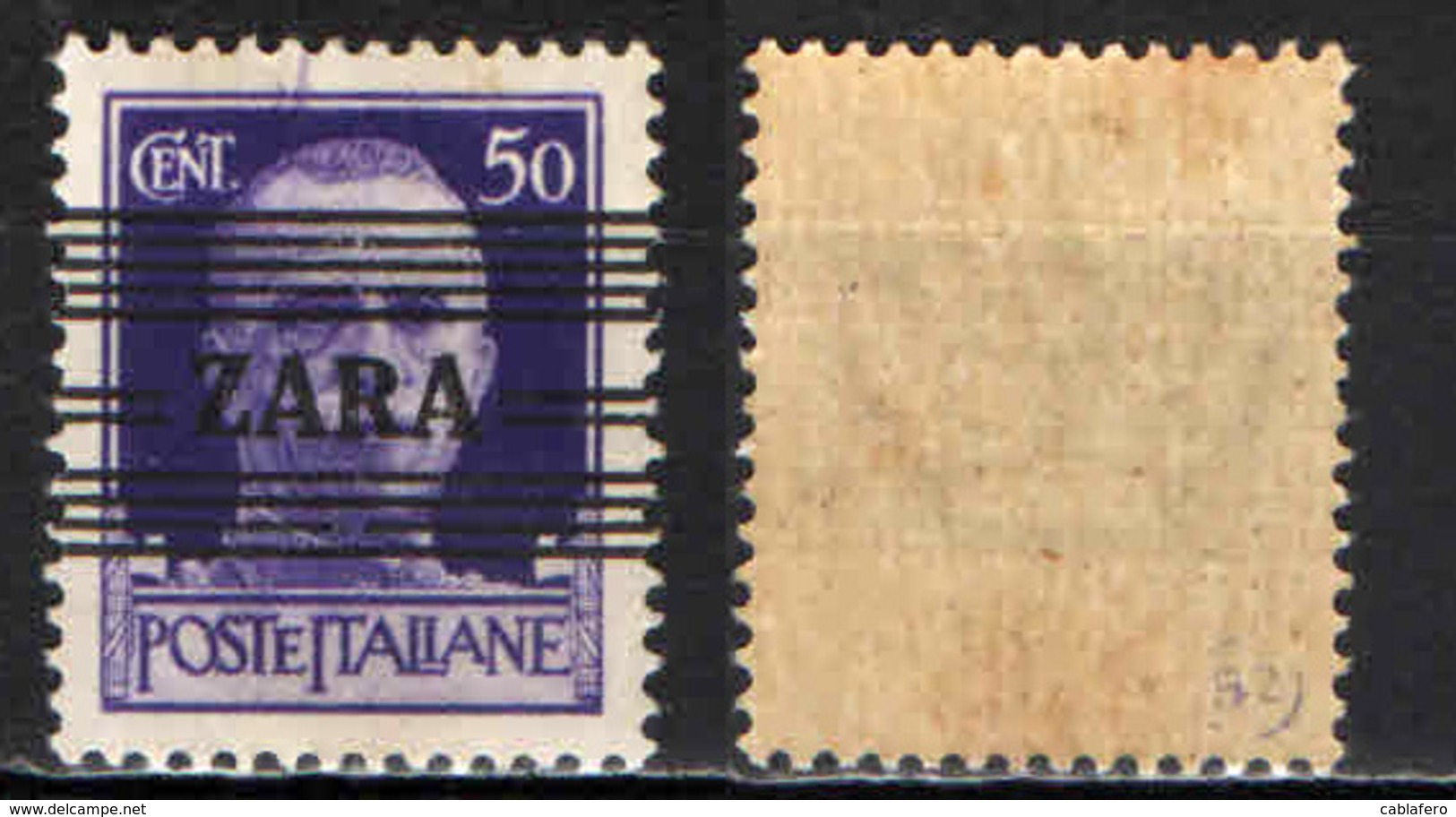 ITALIA - OCCUPAZIONE TEDESCA - ZARA - 1943 - SOVRASTAMPA - 50 CENT. - MNH - Occup. Tedesca: Zara