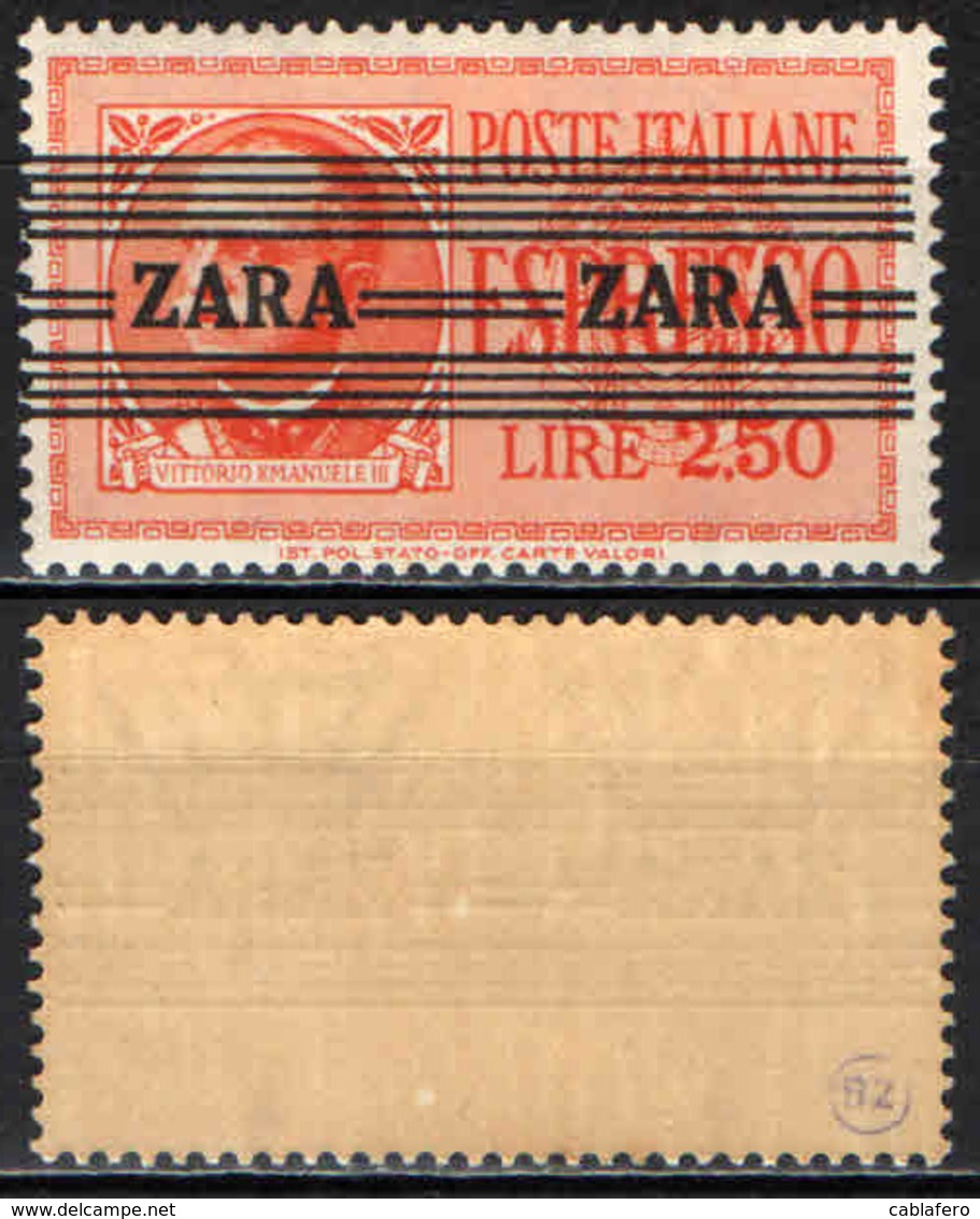 ITALIA - OCCUPAZIONE TEDESCA - ZARA - 1943 - SOVRASTAMPA - ESPRESSO 2,50 LIRE - MNH - Deutsche Bes.: Zara