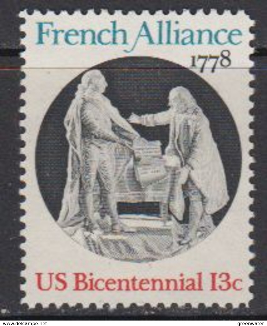 USA 1978 French Alliance 1v ** Mnh (41804B) - Ongebruikt