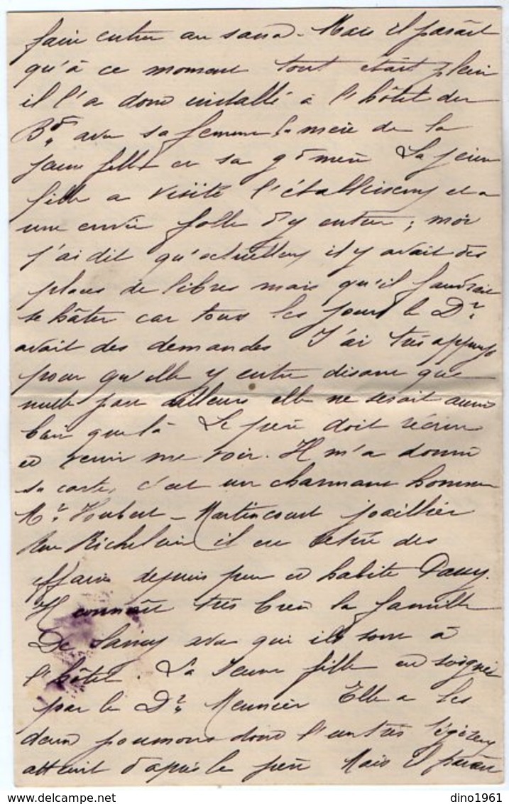 VP14.509 - PARIS 1901 -  Lettre De Mr Jean ? - Récit Voyage PAU X PARIS - Manuscrits