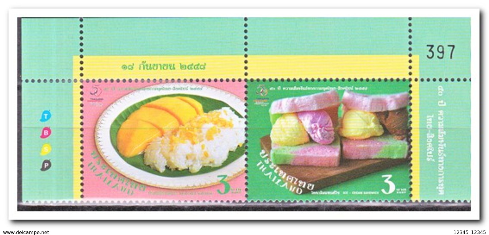 Thailand 2015, Postfris MNH, Food - Thailand