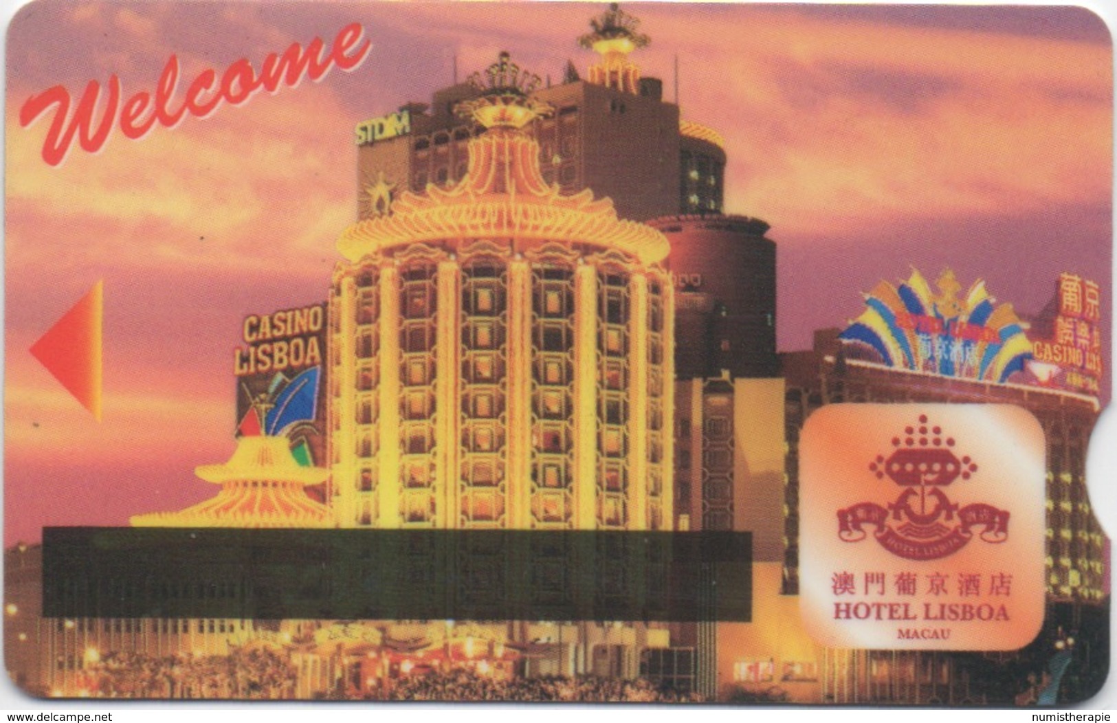 Carte Clé Hôtel Avec Casino Adjoint : Hotel Lisboa Macau Macao - Cartes D'hotel